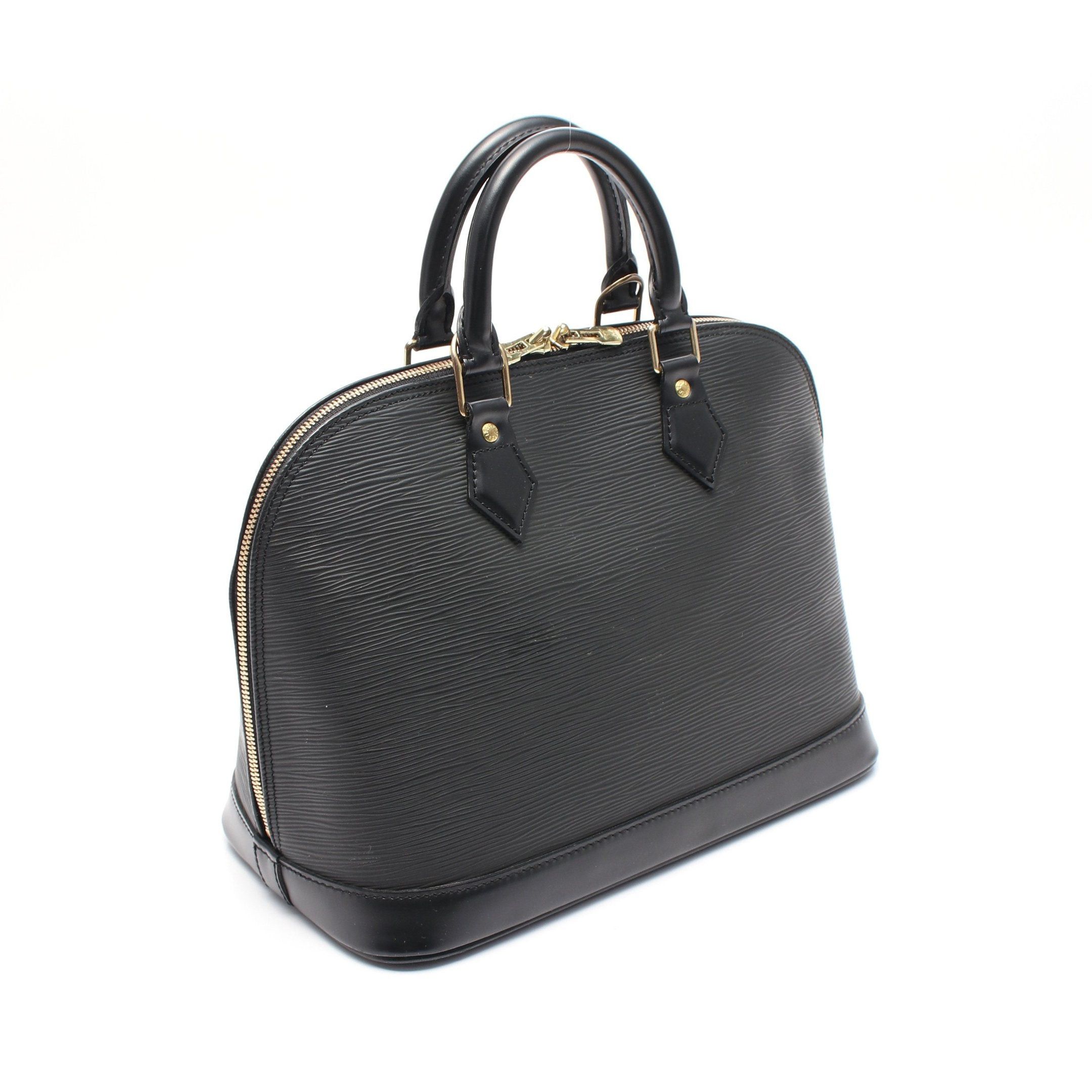 Louis Vuitton Louis Vuitton Alma Epi Noir Handbag Leather Black Size ONE SIZE - 2 Thumbnail