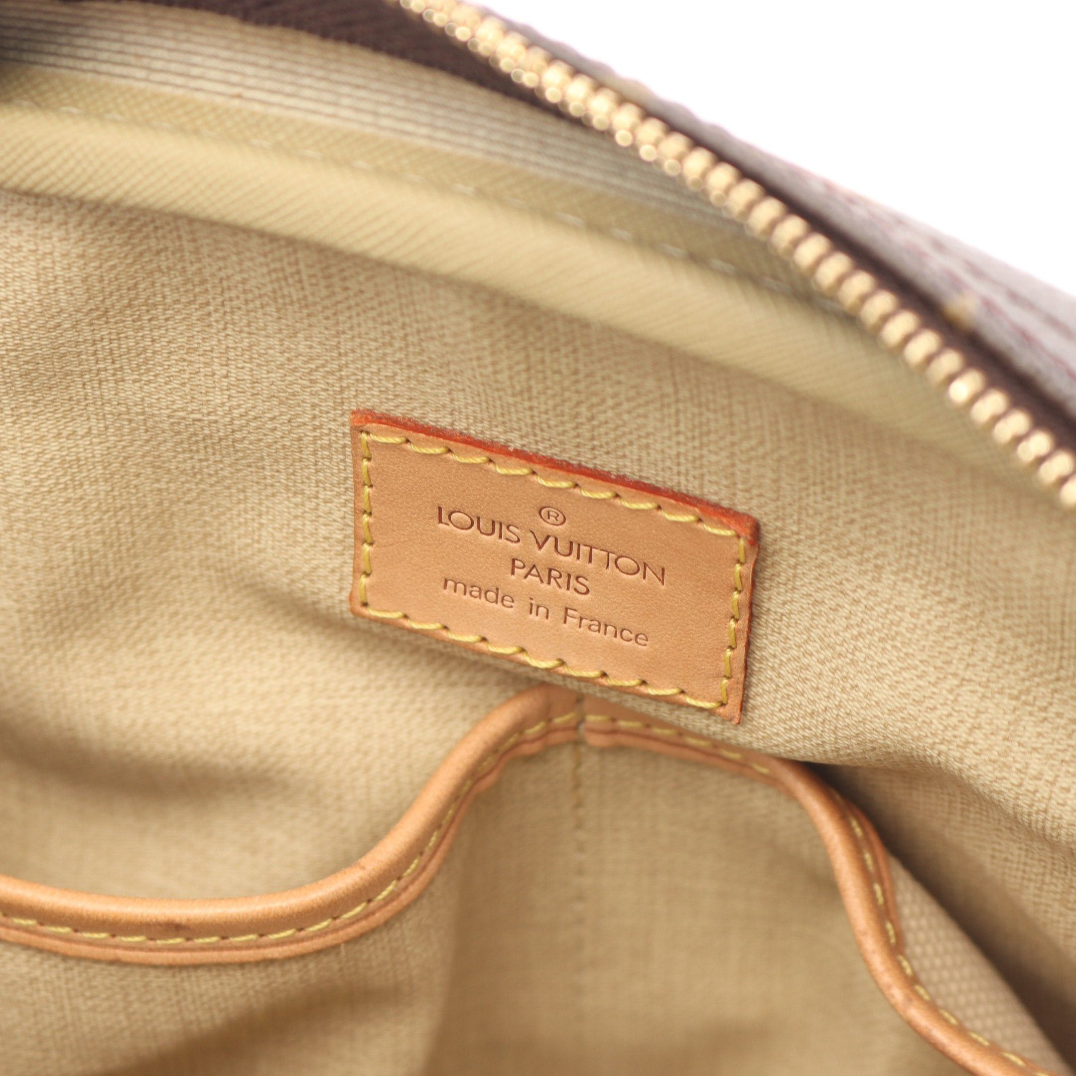 Louis Vuitton Louis Vuitton Trouville Monogram Handbag Leather Brown Size ONE SIZE - 4 Thumbnail