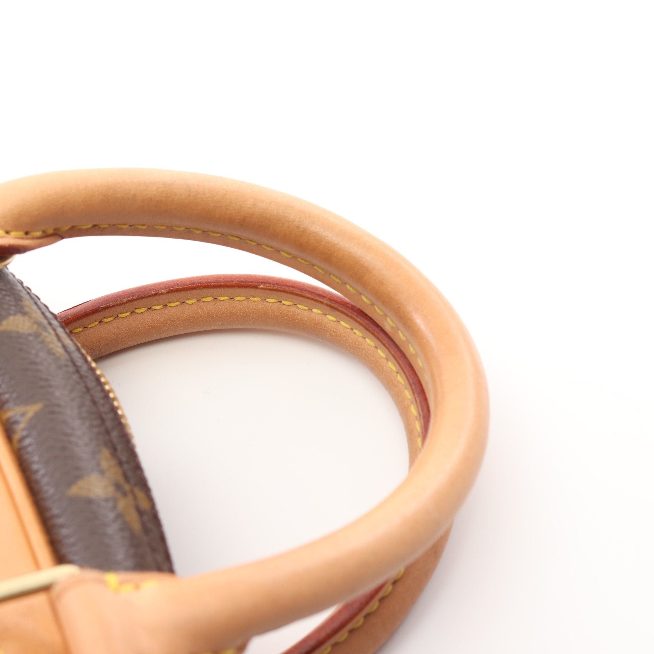 Louis Vuitton Louis Vuitton Trouville Monogram Handbag Leather Brown Size ONE SIZE - 10 Thumbnail
