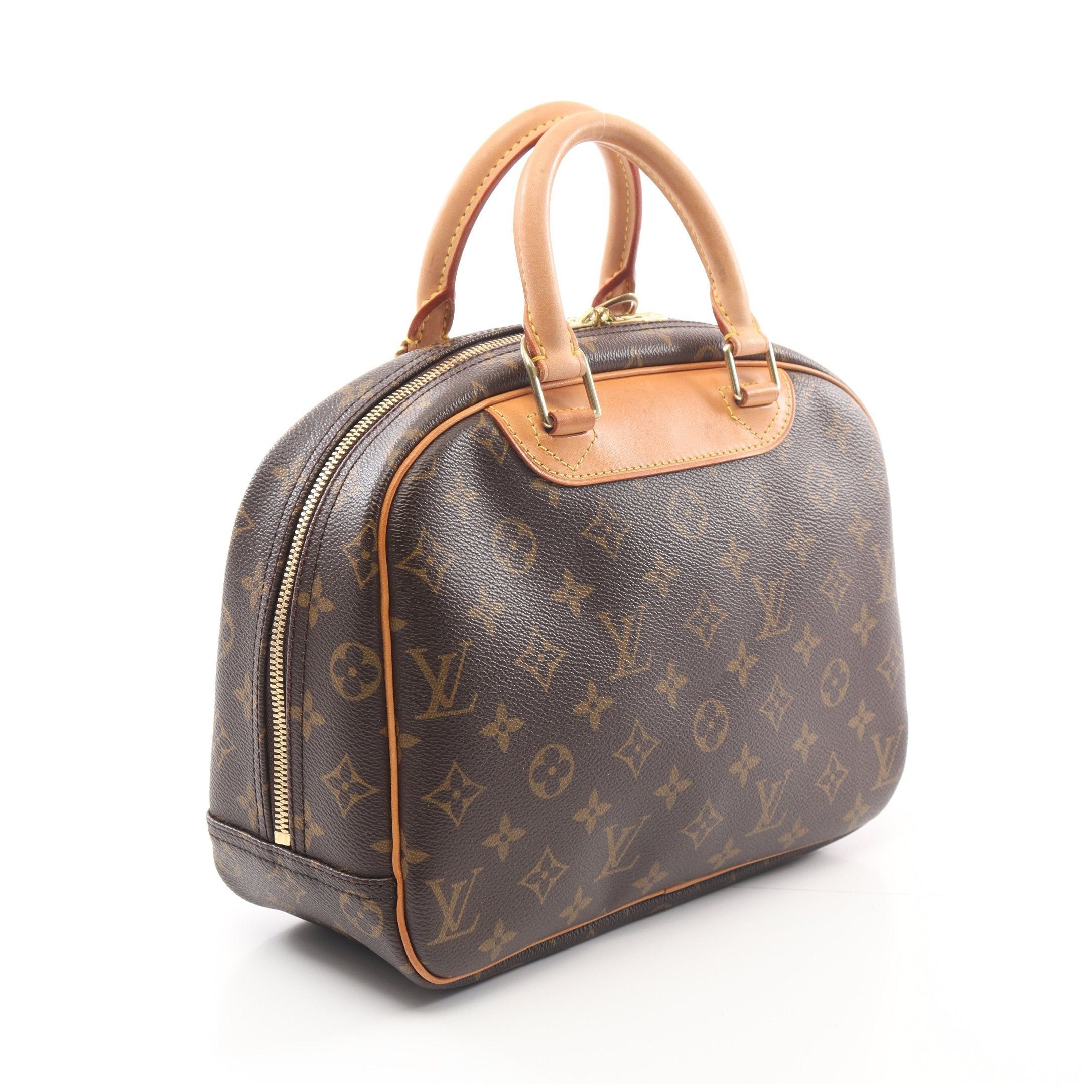 Louis Vuitton Louis Vuitton Trouville Monogram Handbag Leather Brown Size ONE SIZE - 2 Thumbnail