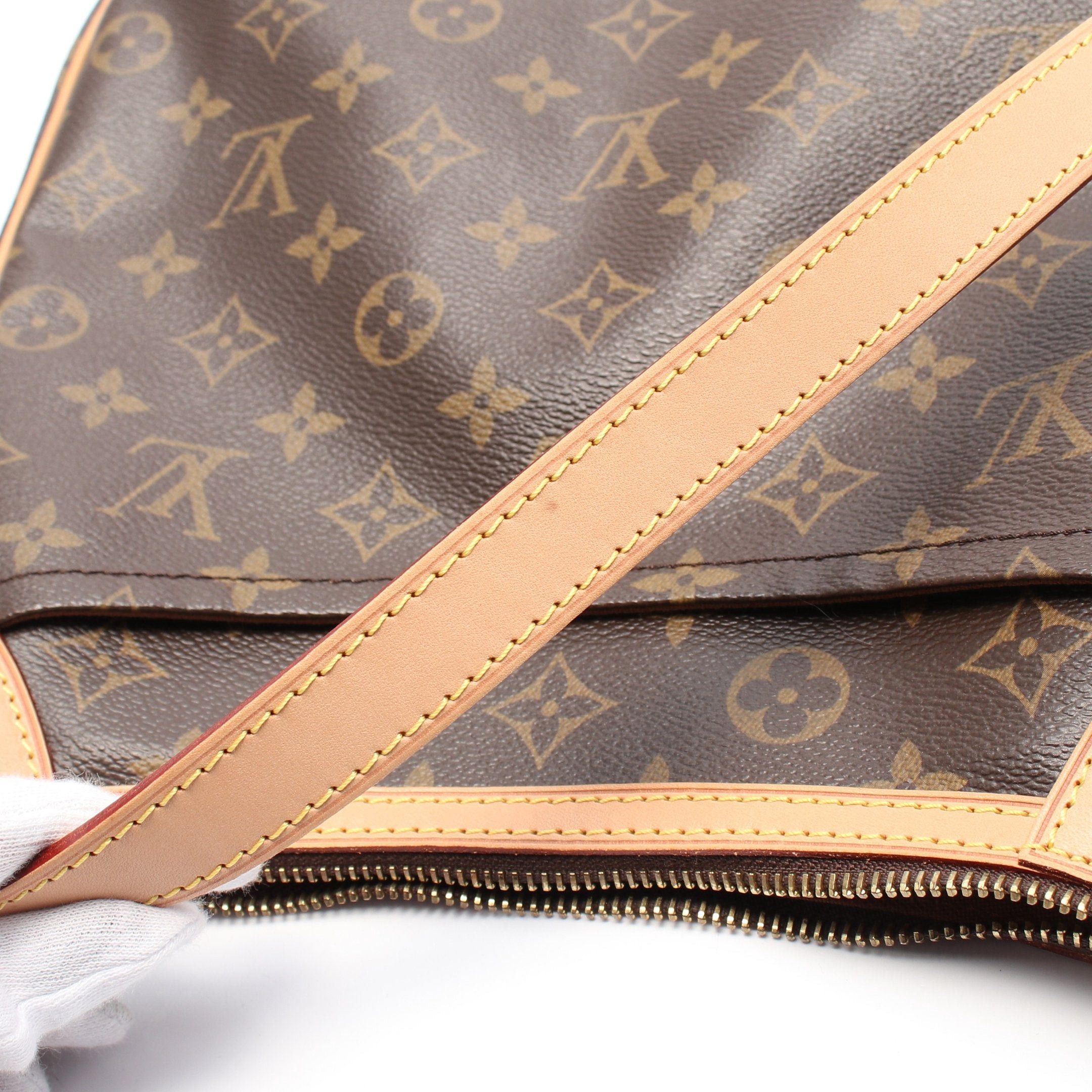 Louis Vuitton Odeon Pm Monogram Shoulder Bag Leather Brown