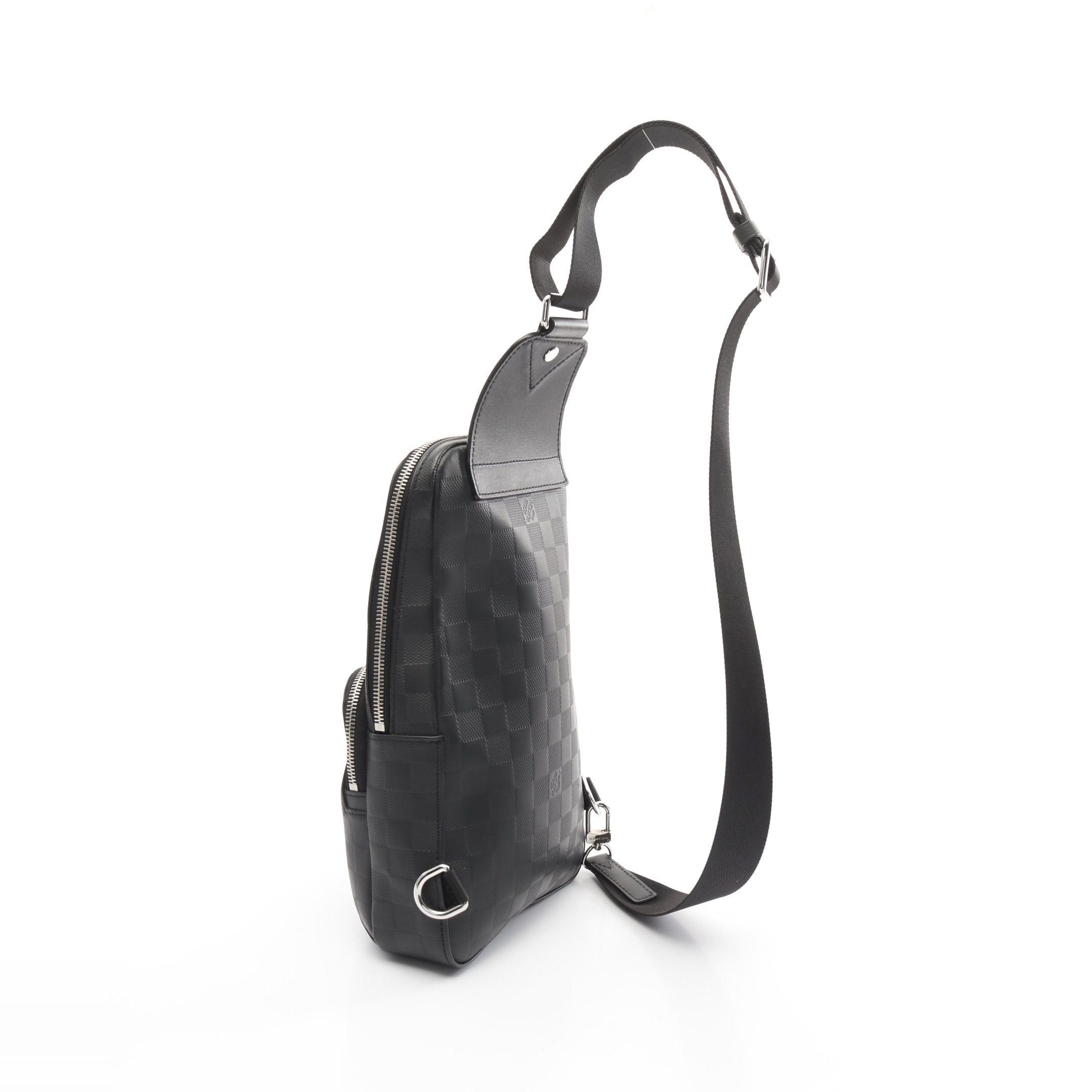 Louis Vuitton Louis Vuitton Avenue Sling Bag Damier Infini Onyx Body Leather Black Size ONE SIZE - 2 Thumbnail
