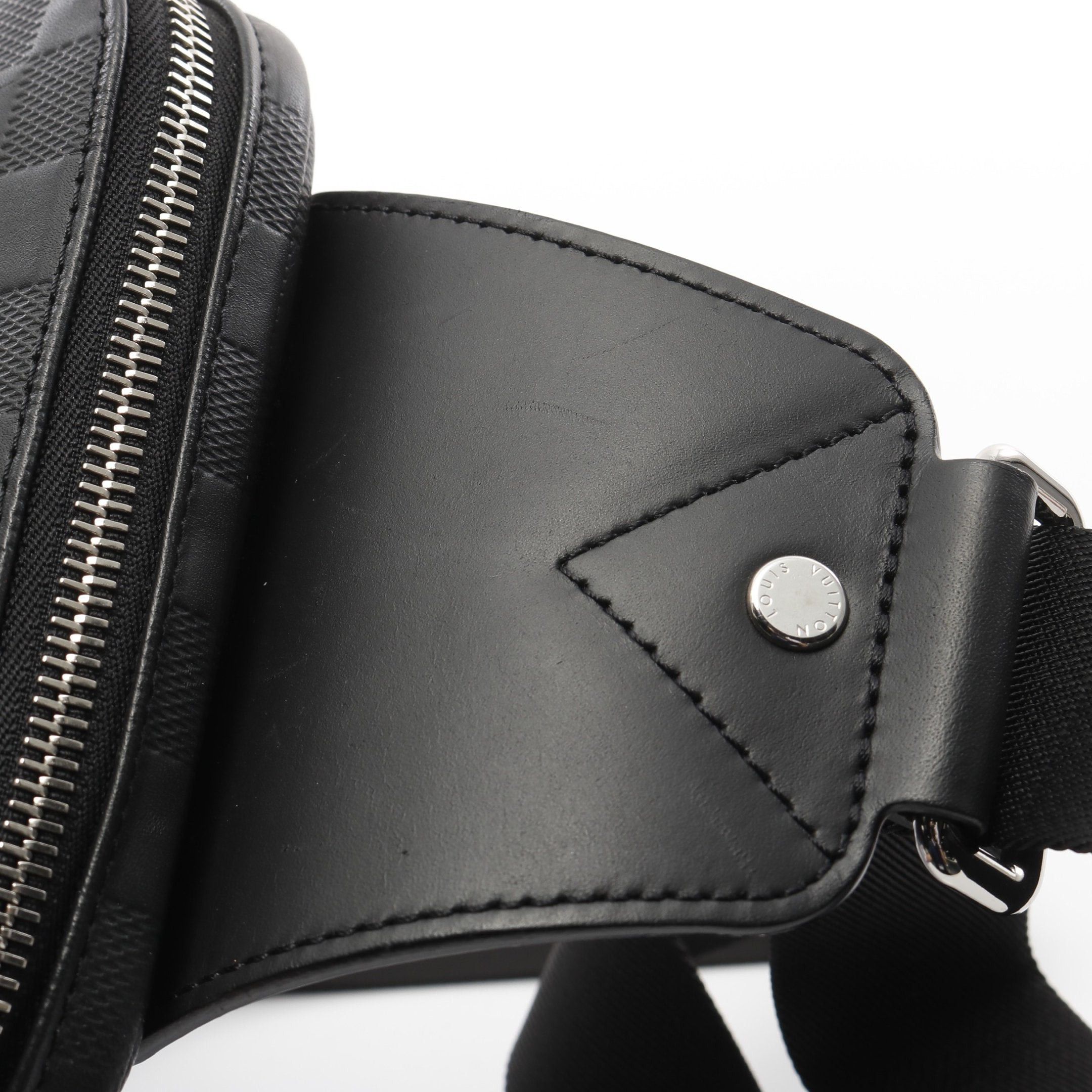 Louis Vuitton Louis Vuitton Avenue Sling Bag Damier Infini Onyx Body Leather Black Size ONE SIZE - 7 Thumbnail