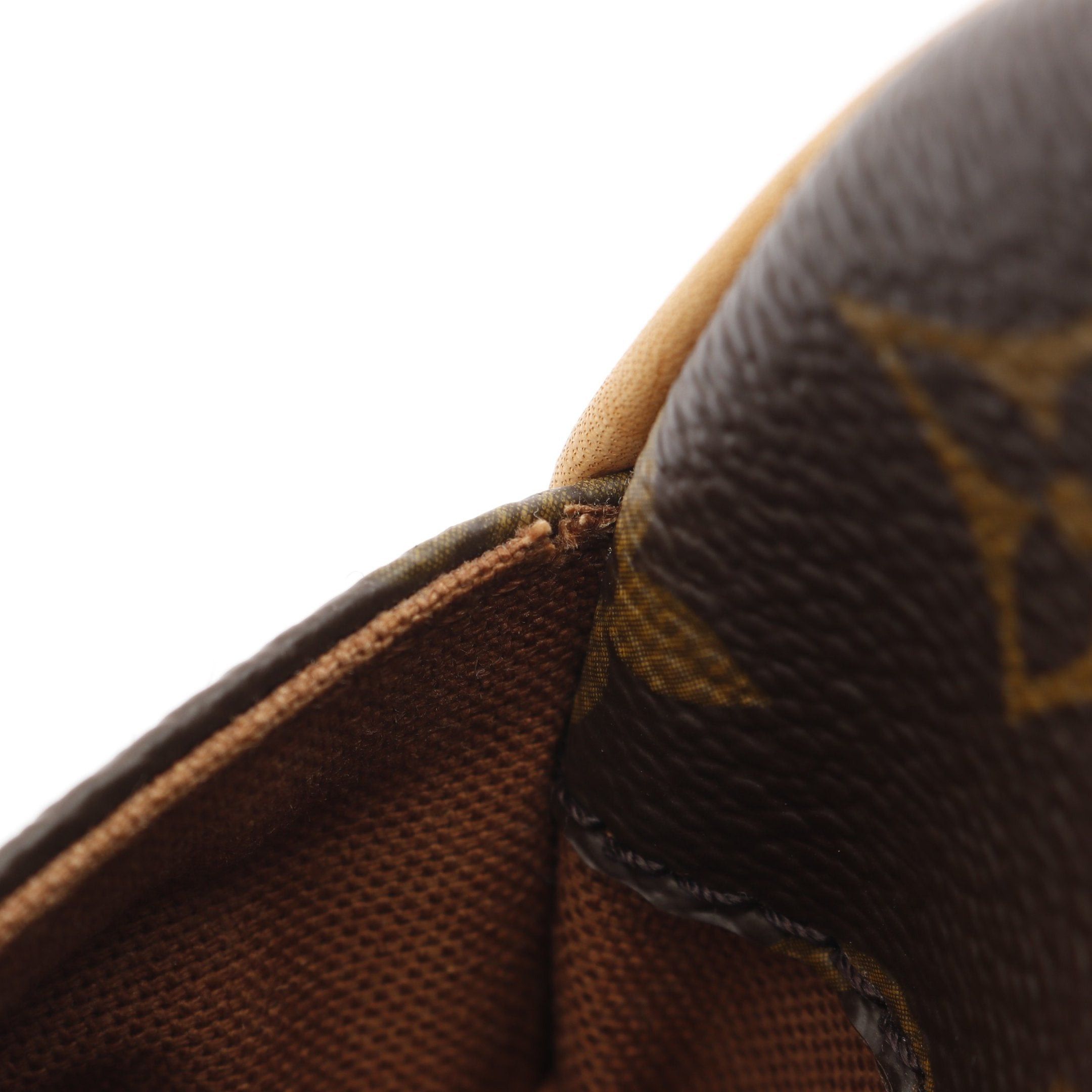 Louis Vuitton Louis Vuitton Pochette Ganju Monogram Body Bag Leather Brown Size ONE SIZE - 9 Thumbnail