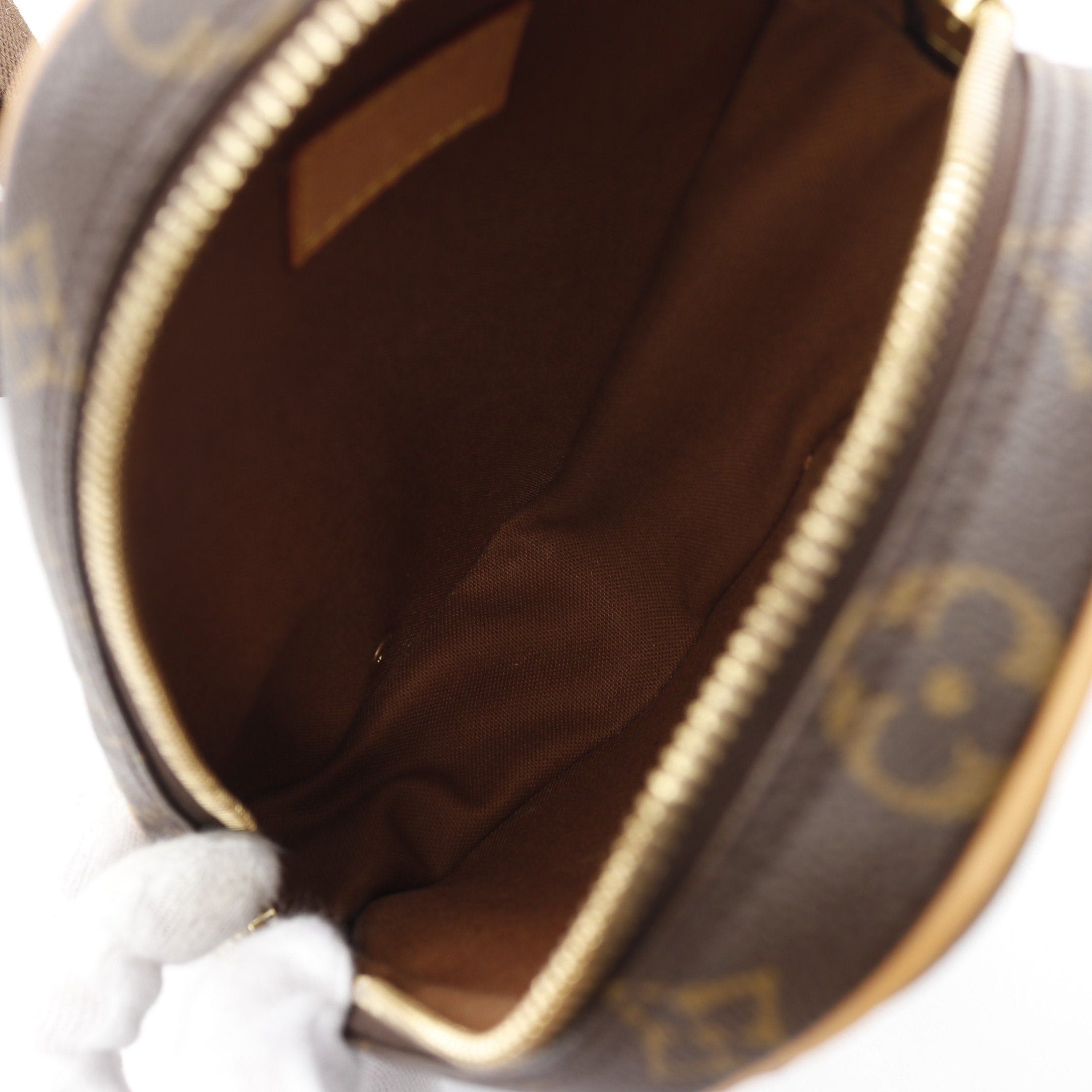 Louis Vuitton Louis Vuitton Pochette Ganju Monogram Body Bag Leather Brown Size ONE SIZE - 3 Thumbnail