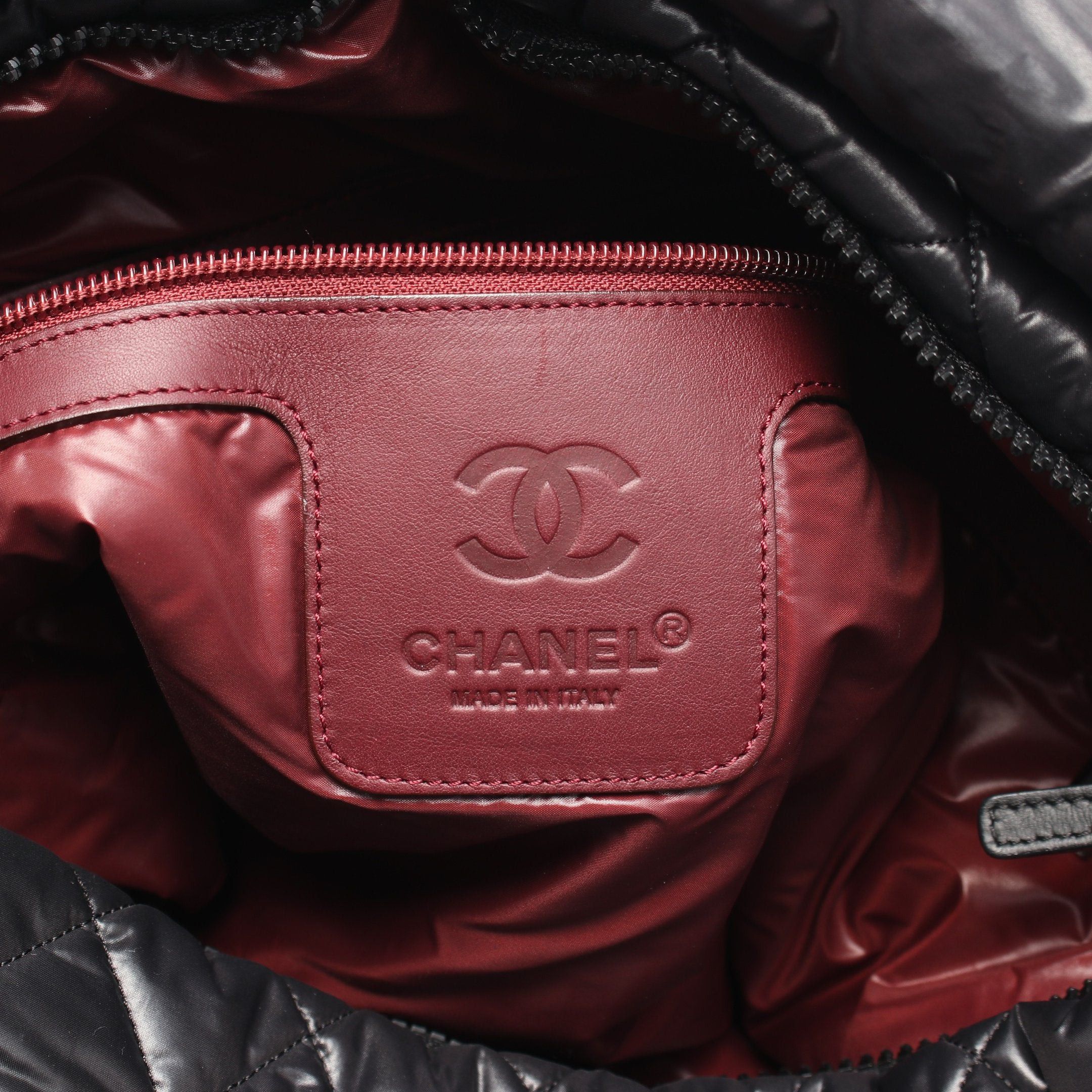 Chanel Chanel Coco Coon Shoulder Bag Tote Nylon Leather Black Size ONE SIZE - 4 Thumbnail