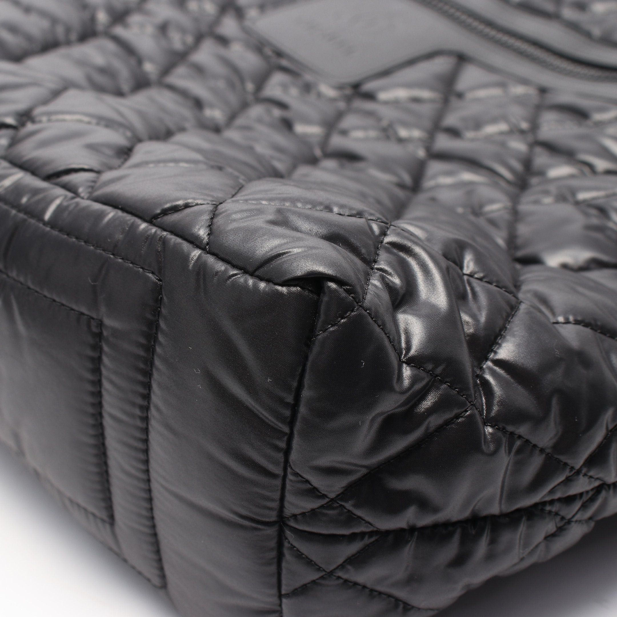 Chanel Chanel Coco Coon Shoulder Bag Tote Nylon Leather Black Size ONE SIZE - 6 Thumbnail