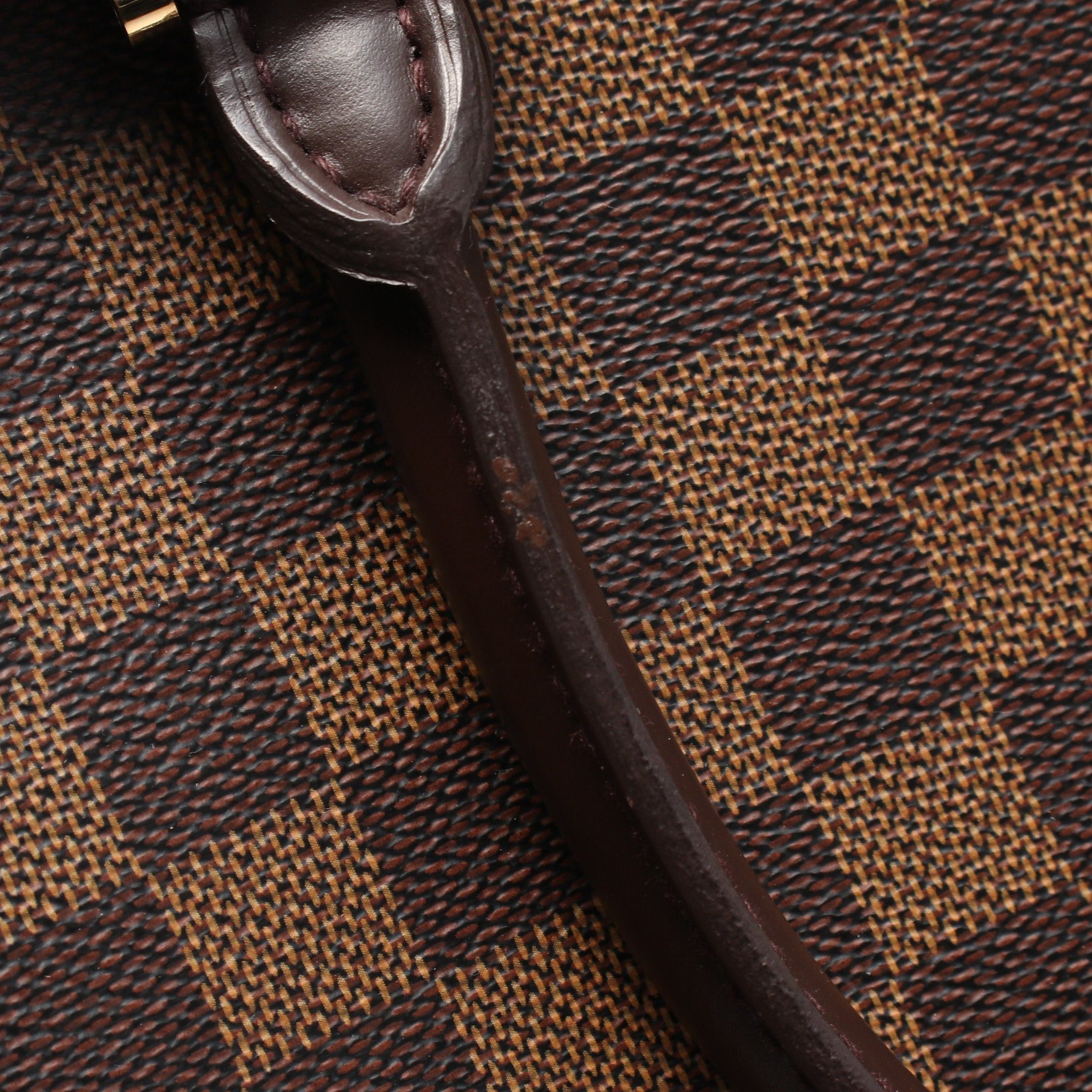 Louis Vuitton Louis Vuitton Saria Horizontal Damier Ebene Handbag Leather Brown Size ONE SIZE - 8 Thumbnail
