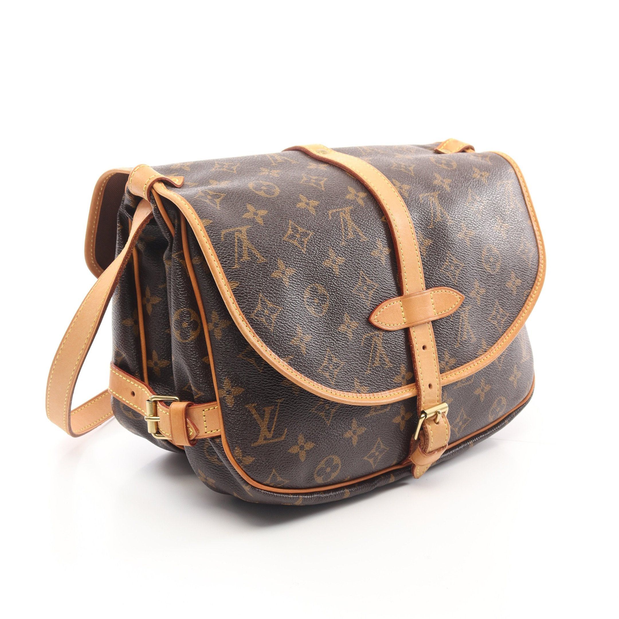Louis Vuitton Louis Vuitton Saumur 30 Monogram Shoulder Bag Leather Brown Size ONE SIZE - 2 Thumbnail