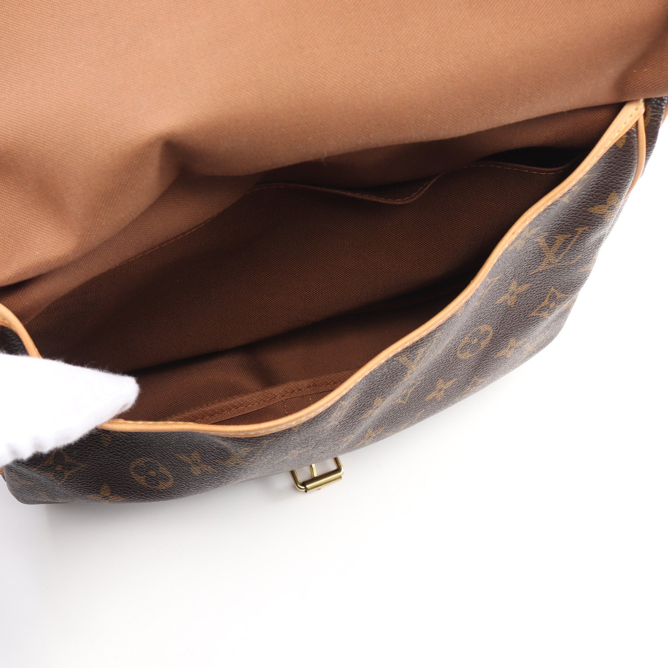 Louis Vuitton Louis Vuitton Saumur 30 Monogram Shoulder Bag Leather Brown Size ONE SIZE - 4 Thumbnail