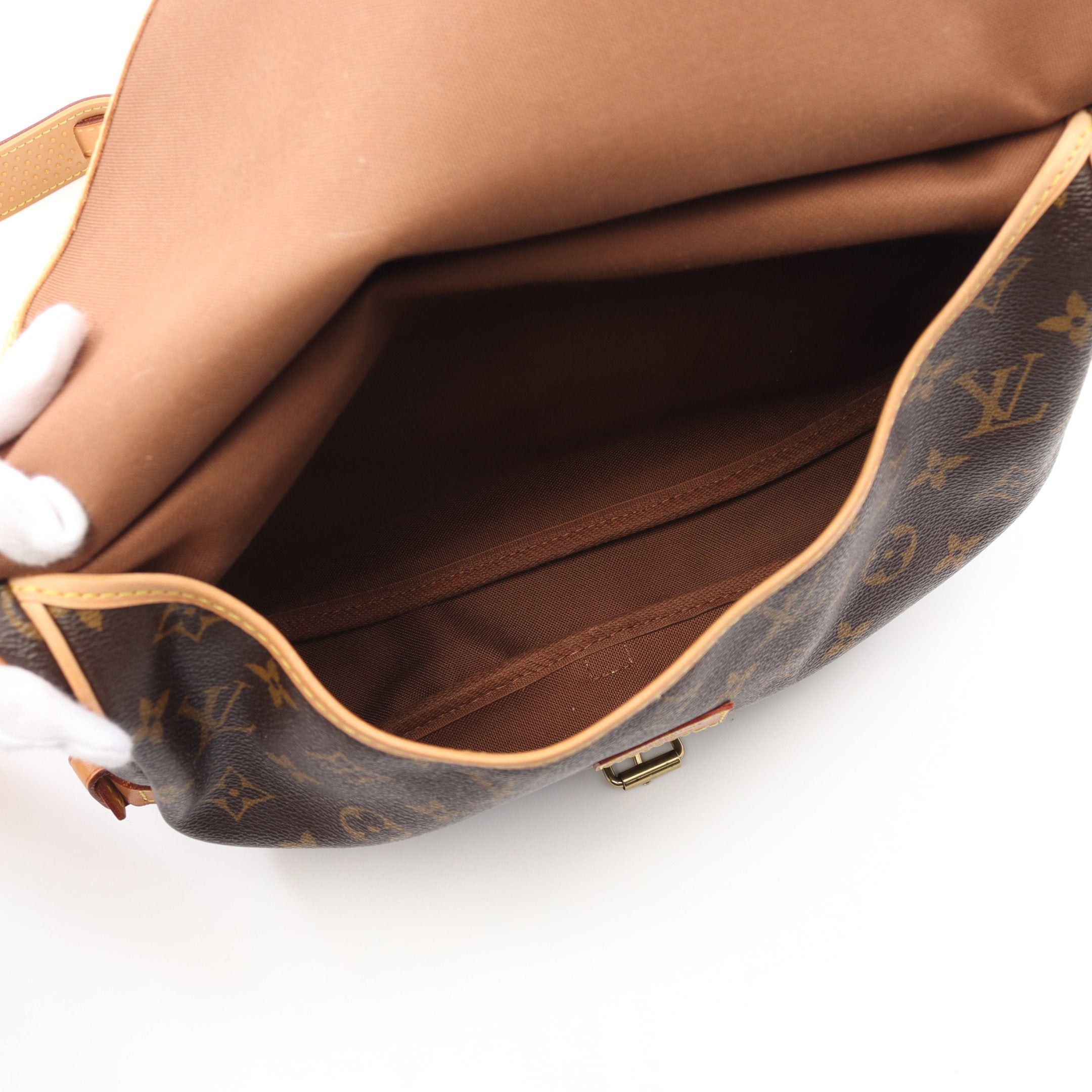 Louis Vuitton Louis Vuitton Saumur 30 Monogram Shoulder Bag Leather Brown Size ONE SIZE - 3 Thumbnail