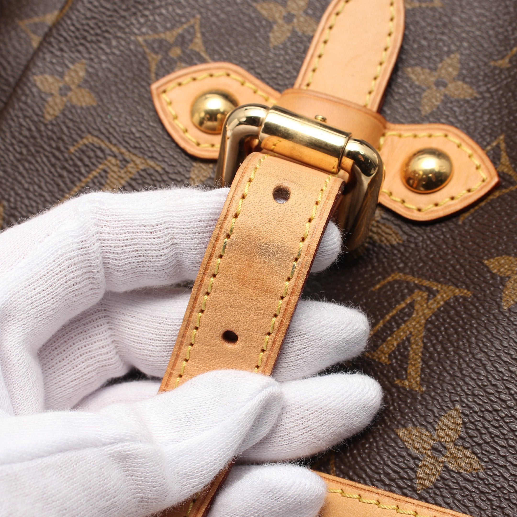 Louis Vuitton Louis Vuitton Palermo Gm Monogram Shoulder Bag Leather Brown Size ONE SIZE - 7 Thumbnail