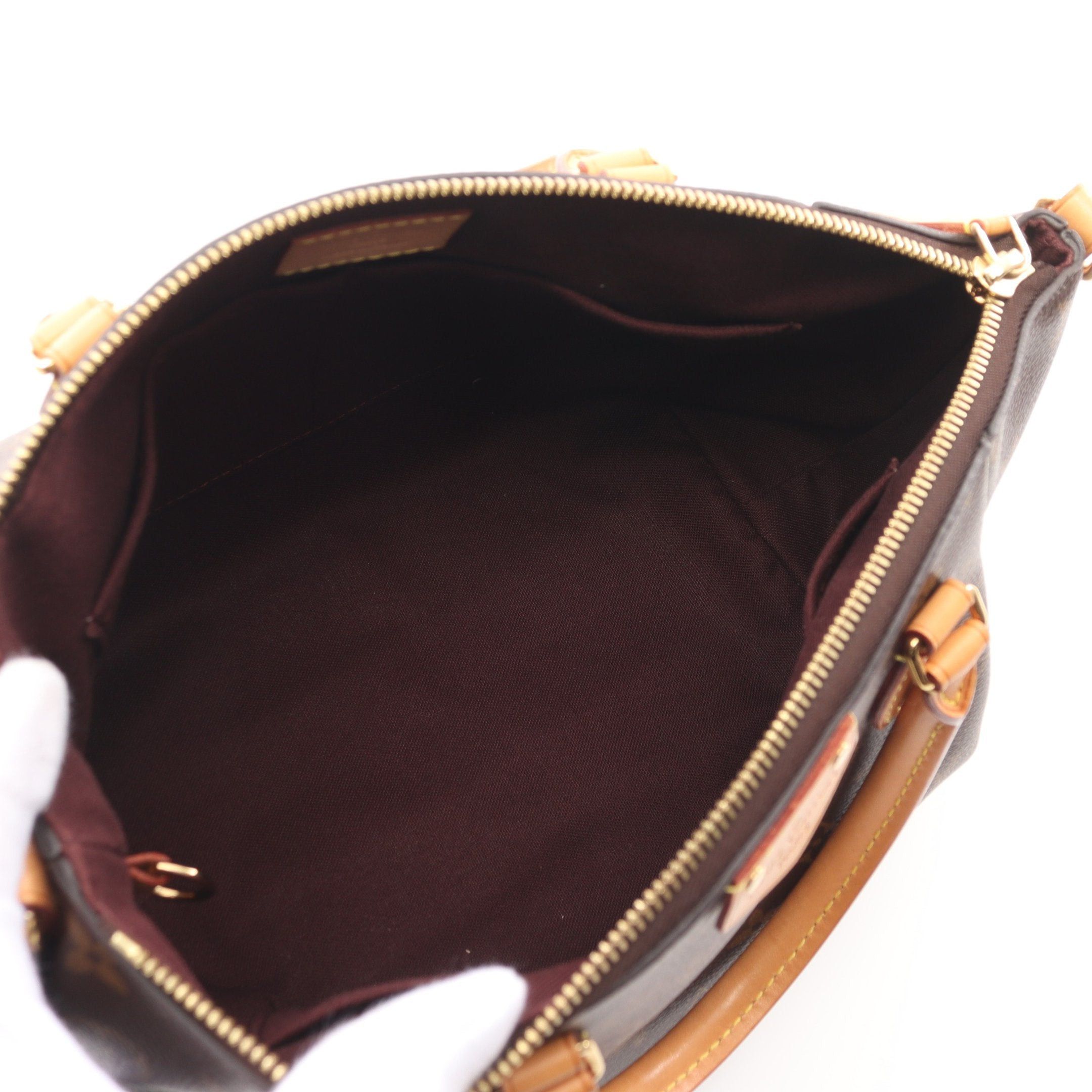 Louis Vuitton Louis Vuitton Turen Pm Monogram Handbag Leather Brown Size ONE SIZE - 3 Thumbnail