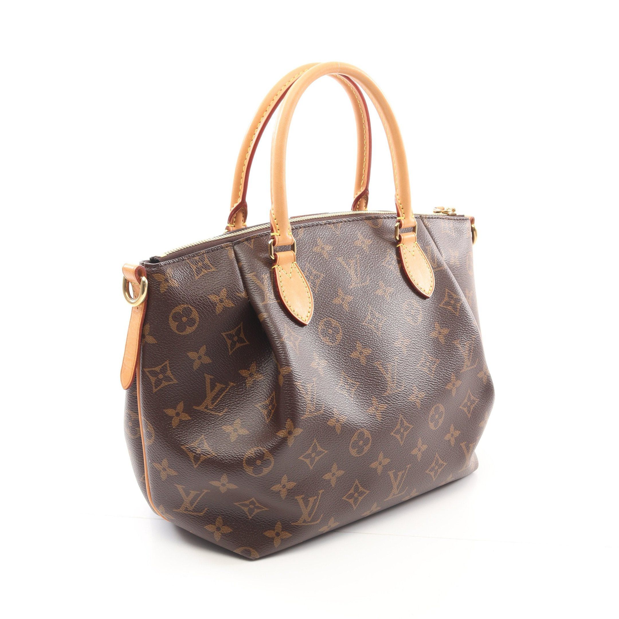 Louis Vuitton Louis Vuitton Turen Pm Monogram Handbag Leather Brown Size ONE SIZE - 2 Thumbnail