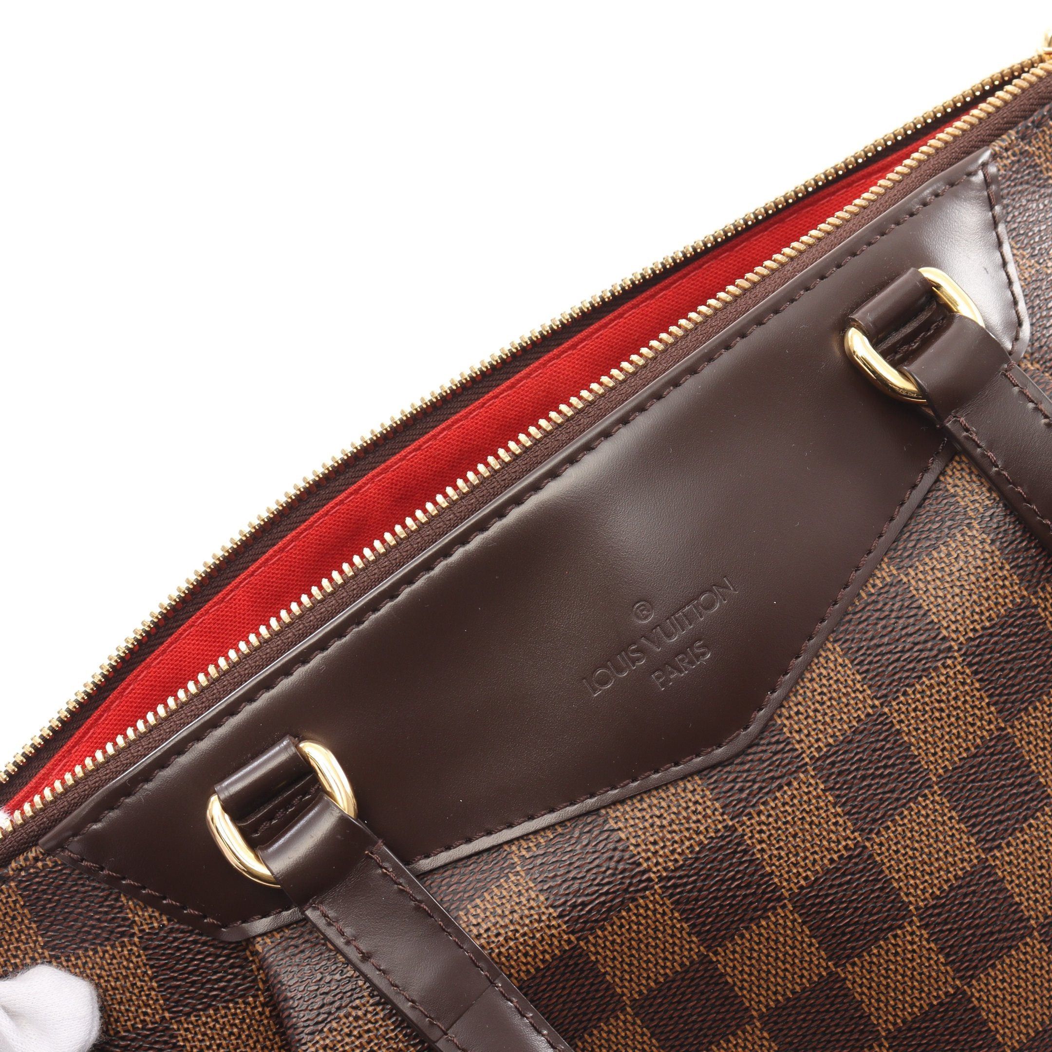 Louis Vuitton Louis Vuitton Westminster Pm Damier Ebene Handbag Tote Bag Leather Brown Size ONE SIZE - 6 Thumbnail