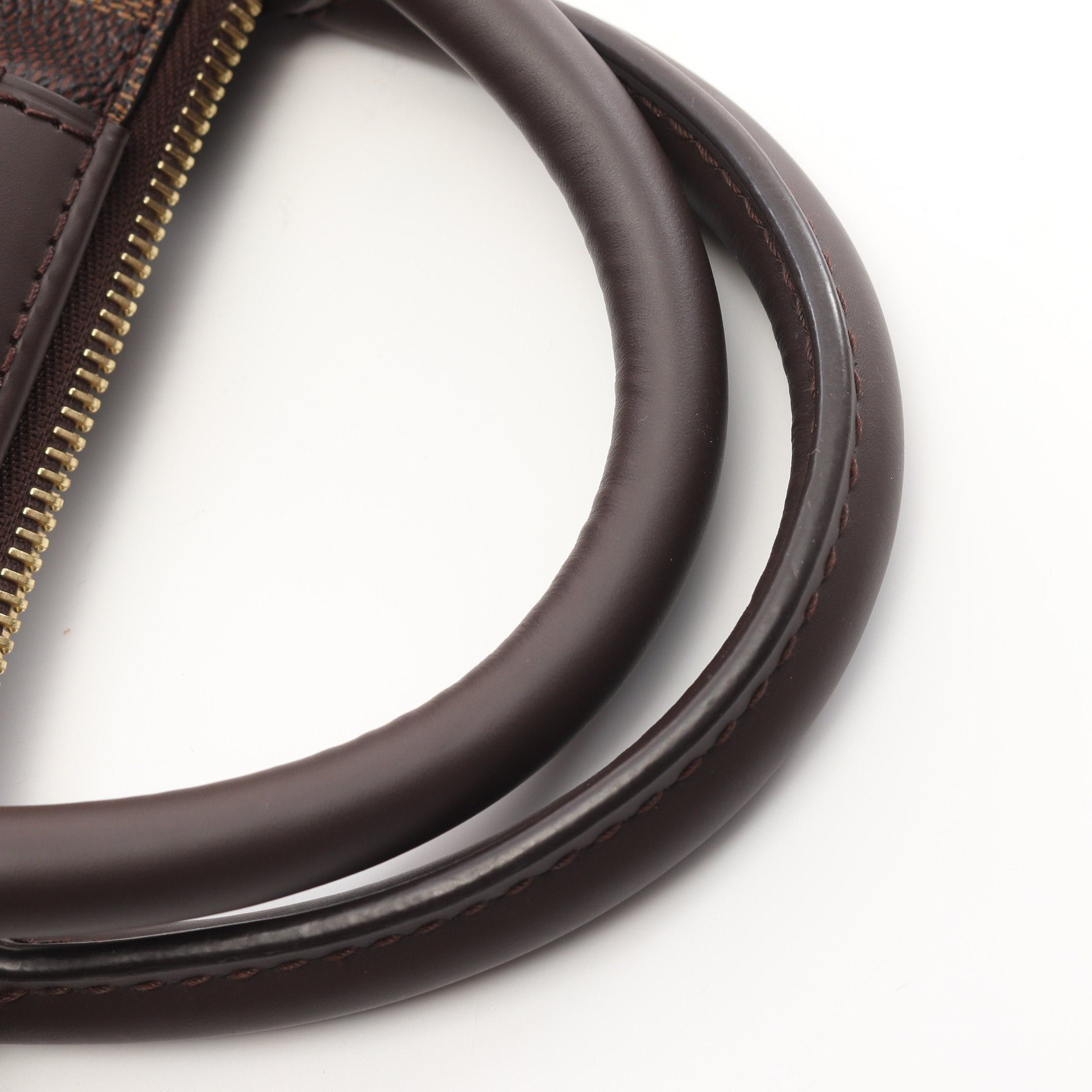 Louis Vuitton Louis Vuitton Siena Pm Damier Ebene Handbag Leather Brown Size ONE SIZE - 6 Thumbnail