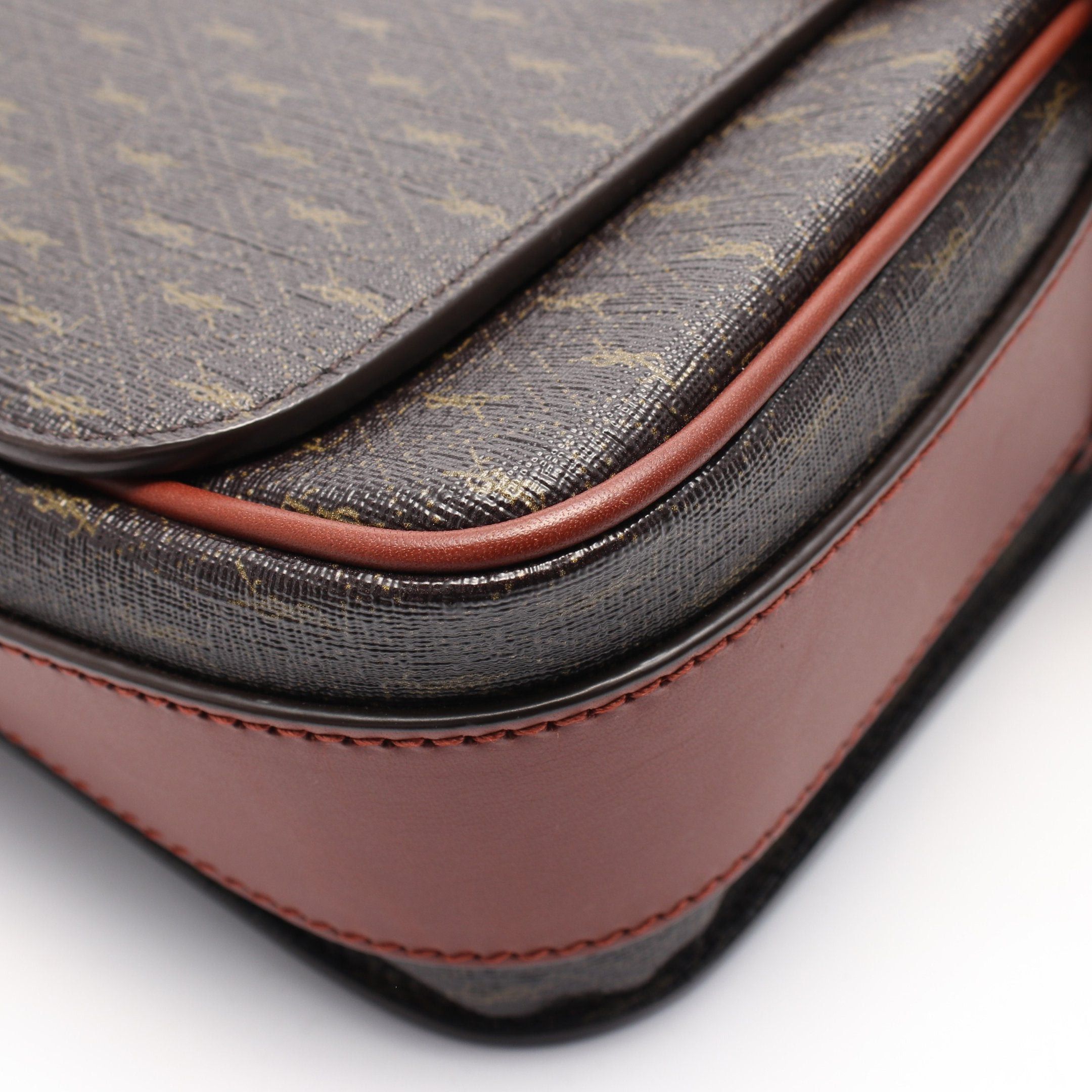 Yves Saint Laurent Yves Saint Laurent Le Monogram Medium Shoulder Bag Leather Dark Brown Size ONE SIZE - 6 Thumbnail