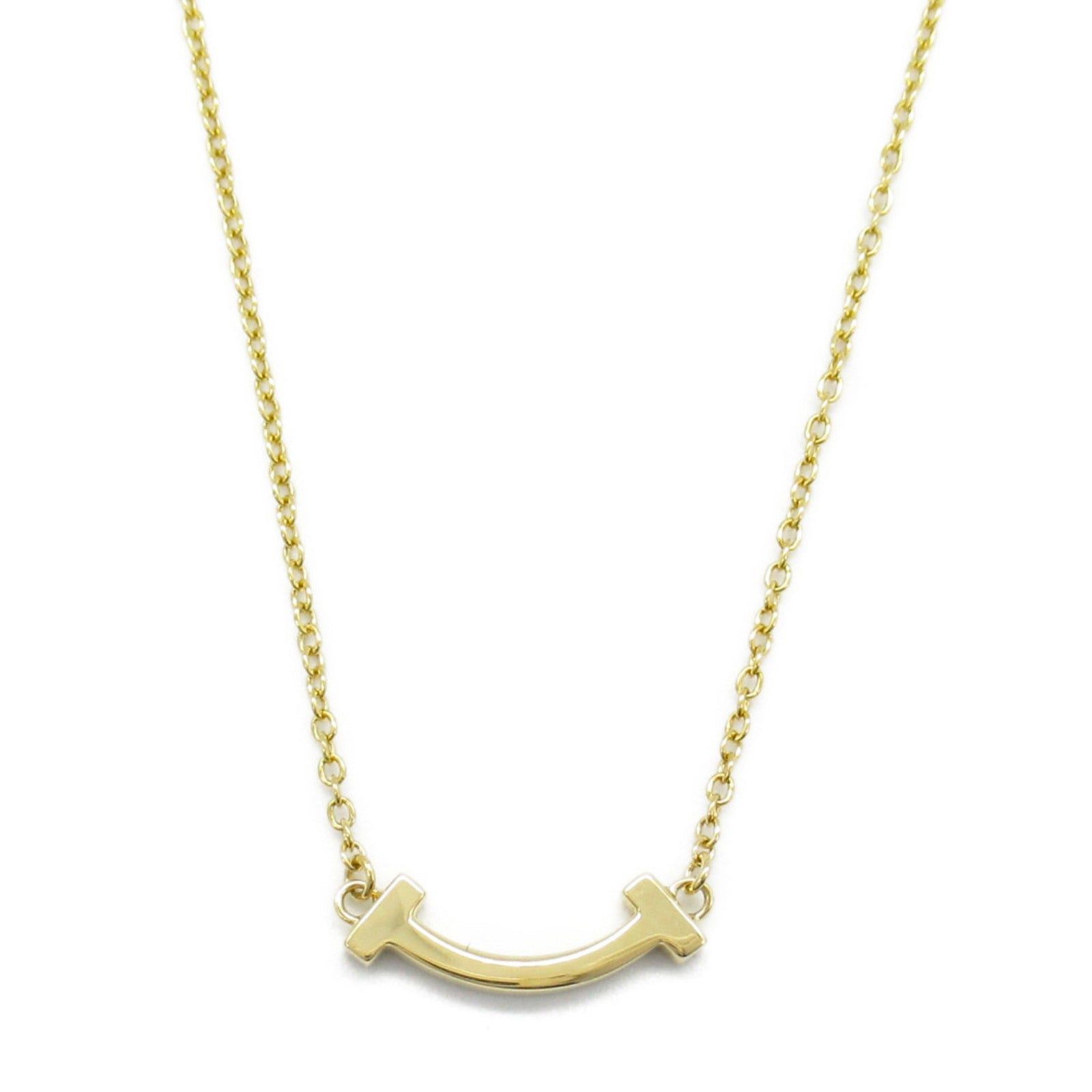Tiffany & Co. Tiffany Co T-Smile Mini Necklace K18 (Yellow Gold) Gold Size ONE SIZE - 2 Thumbnail
