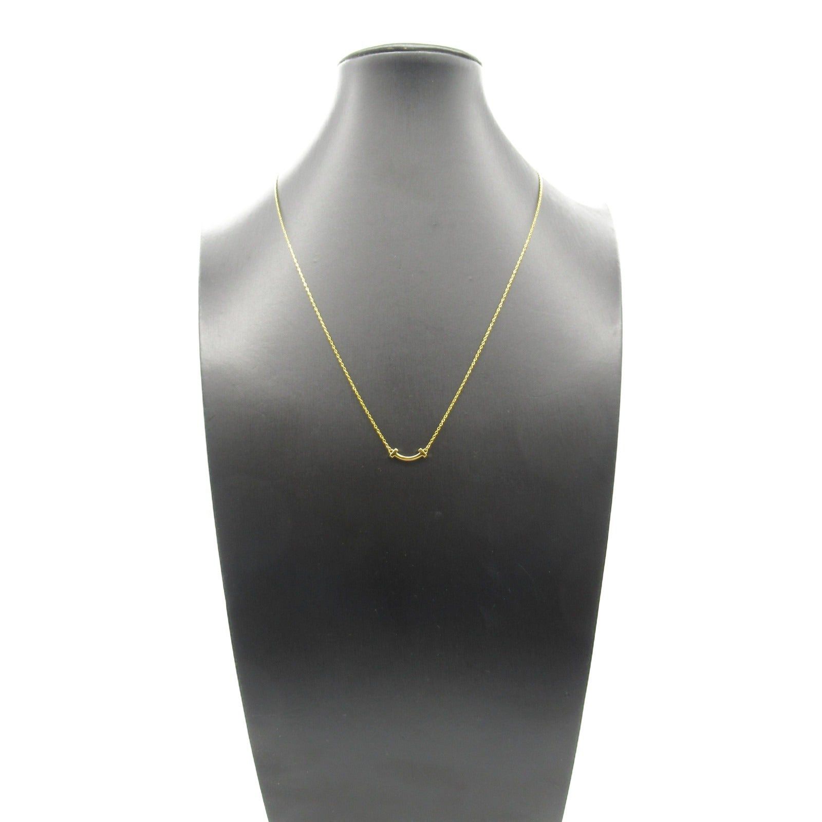 Tiffany & Co. Tiffany Co T-Smile Mini Necklace K18 (Yellow Gold) Gold Size ONE SIZE - 6 Thumbnail