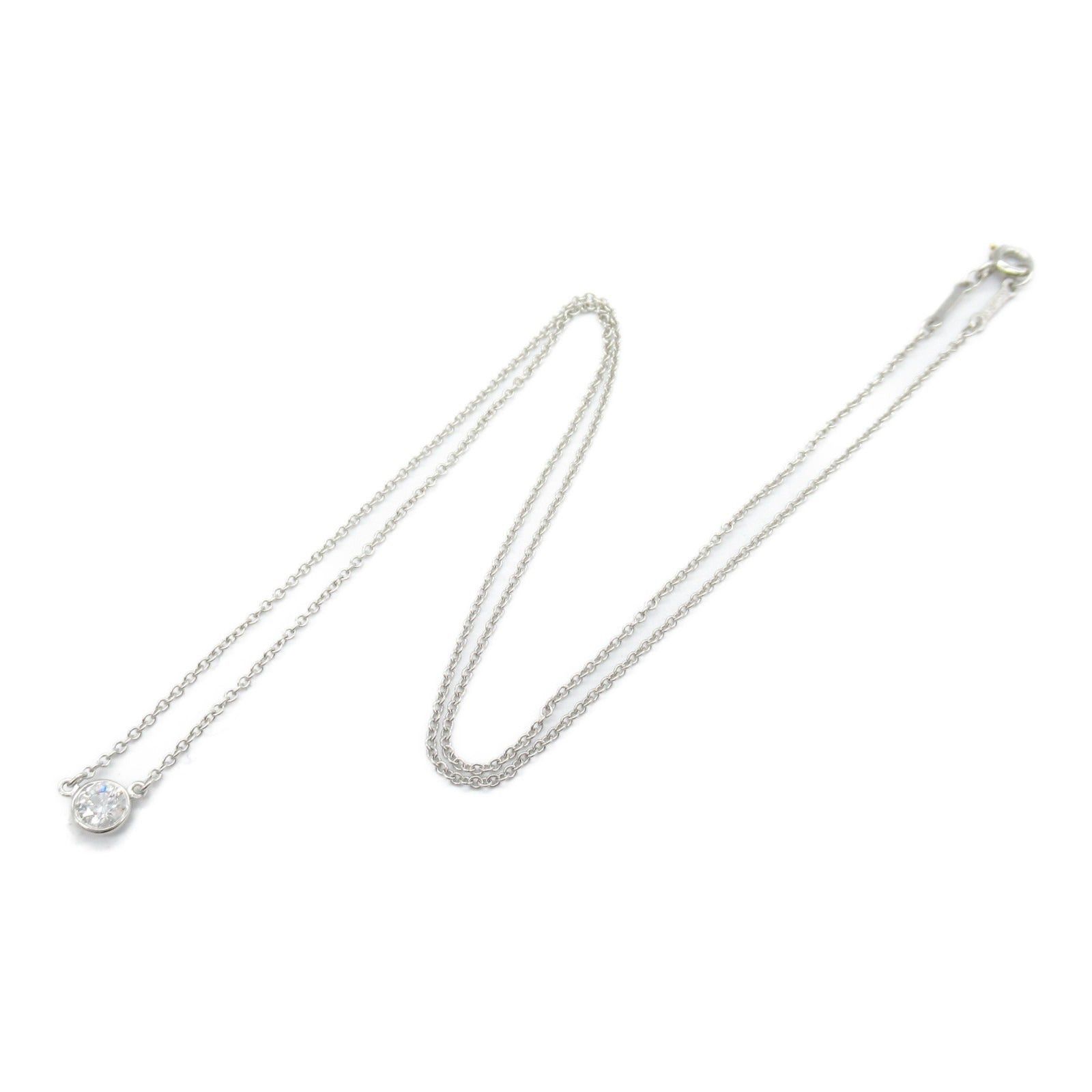 Tiffany & Co. Tiffany Co Bi The Yard Necklace Pt950 Platinum Clear Size ONE SIZE - 3 Thumbnail