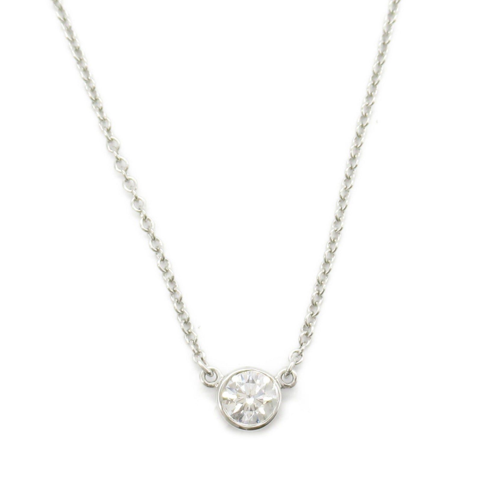 Tiffany & Co. Tiffany Co Bi The Yard Necklace Pt950 Platinum Clear Size ONE SIZE - 2 Thumbnail