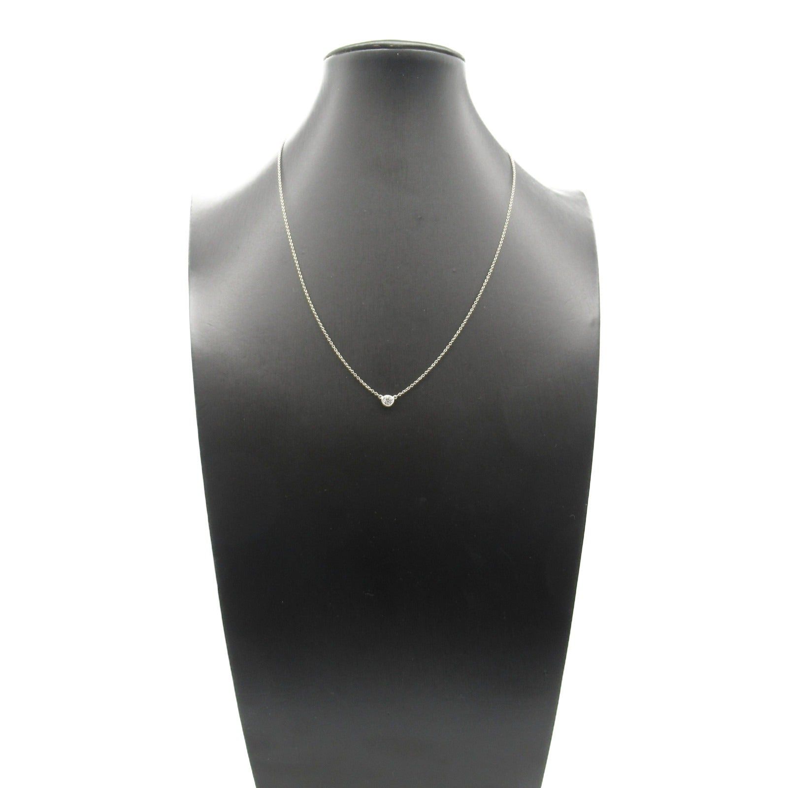 Tiffany & Co. Tiffany Co Bi The Yard Necklace Pt950 Platinum Clear Size ONE SIZE - 7 Thumbnail
