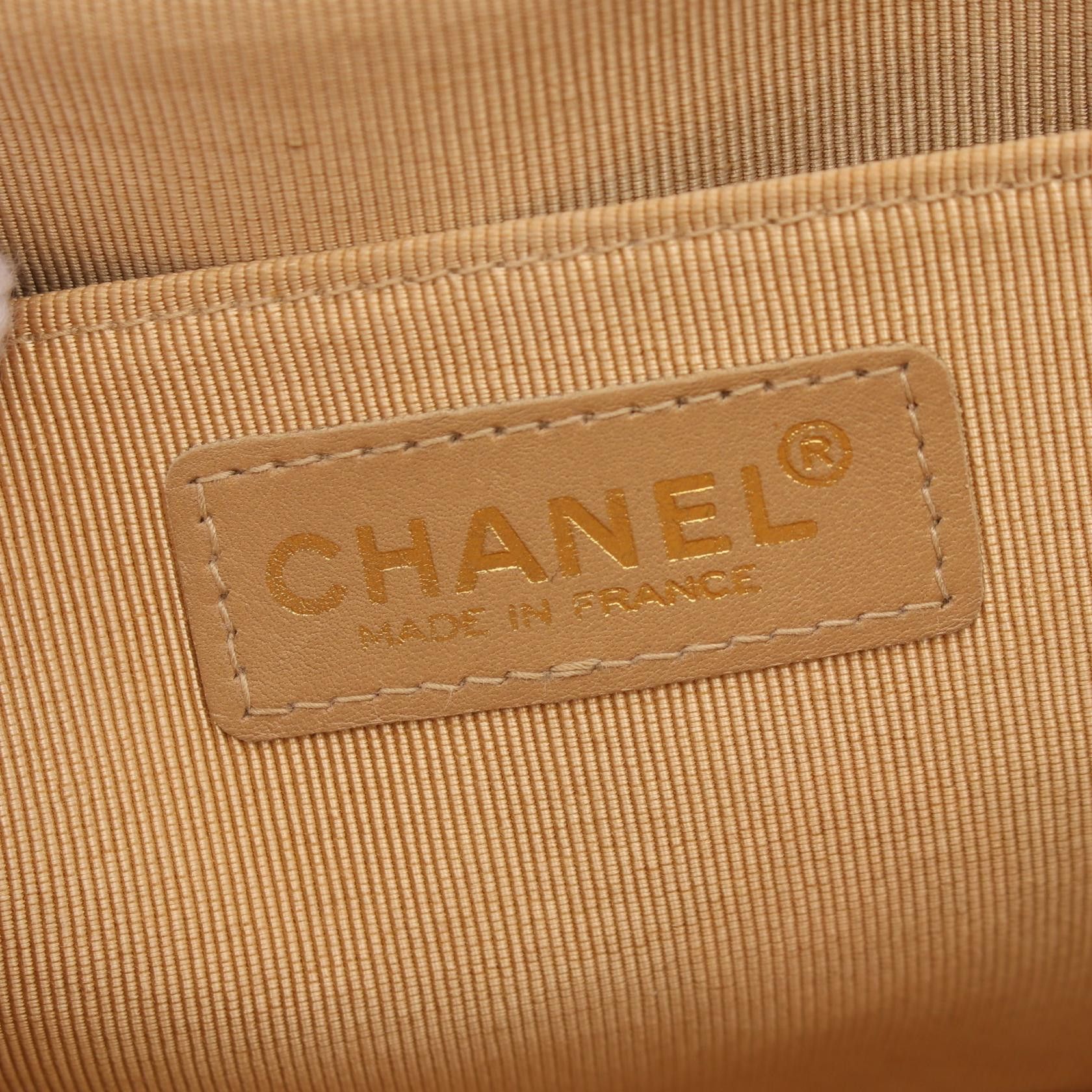 Chanel Chanel Wild Stitch Double Chain Shoulder Bag Leather Beige Black Hardware Size ONE SIZE - 4 Thumbnail