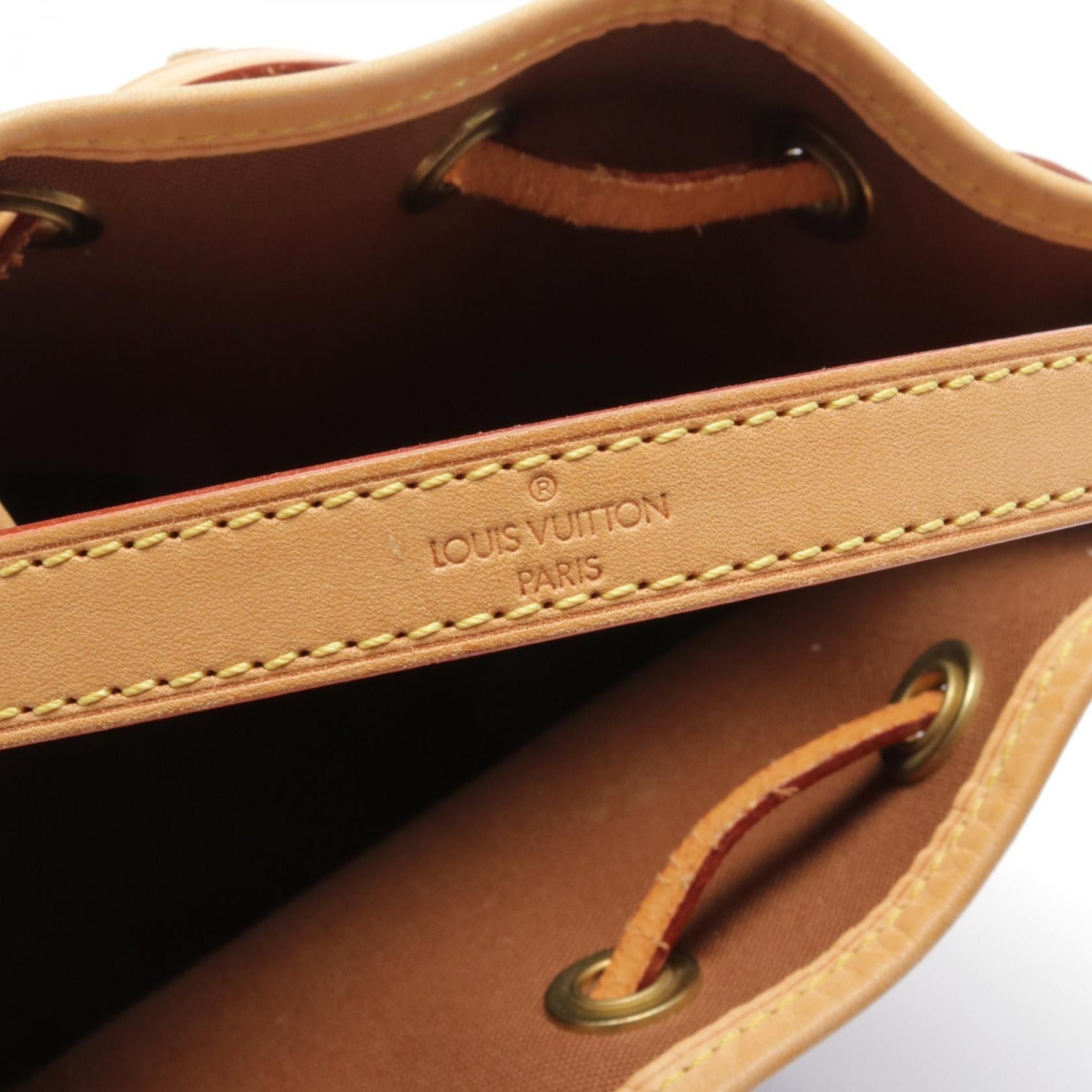 Louis Vuitton Louis Vuitton Mininoe Monogram Handbag Leather Brown Size ONE SIZE - 4 Thumbnail