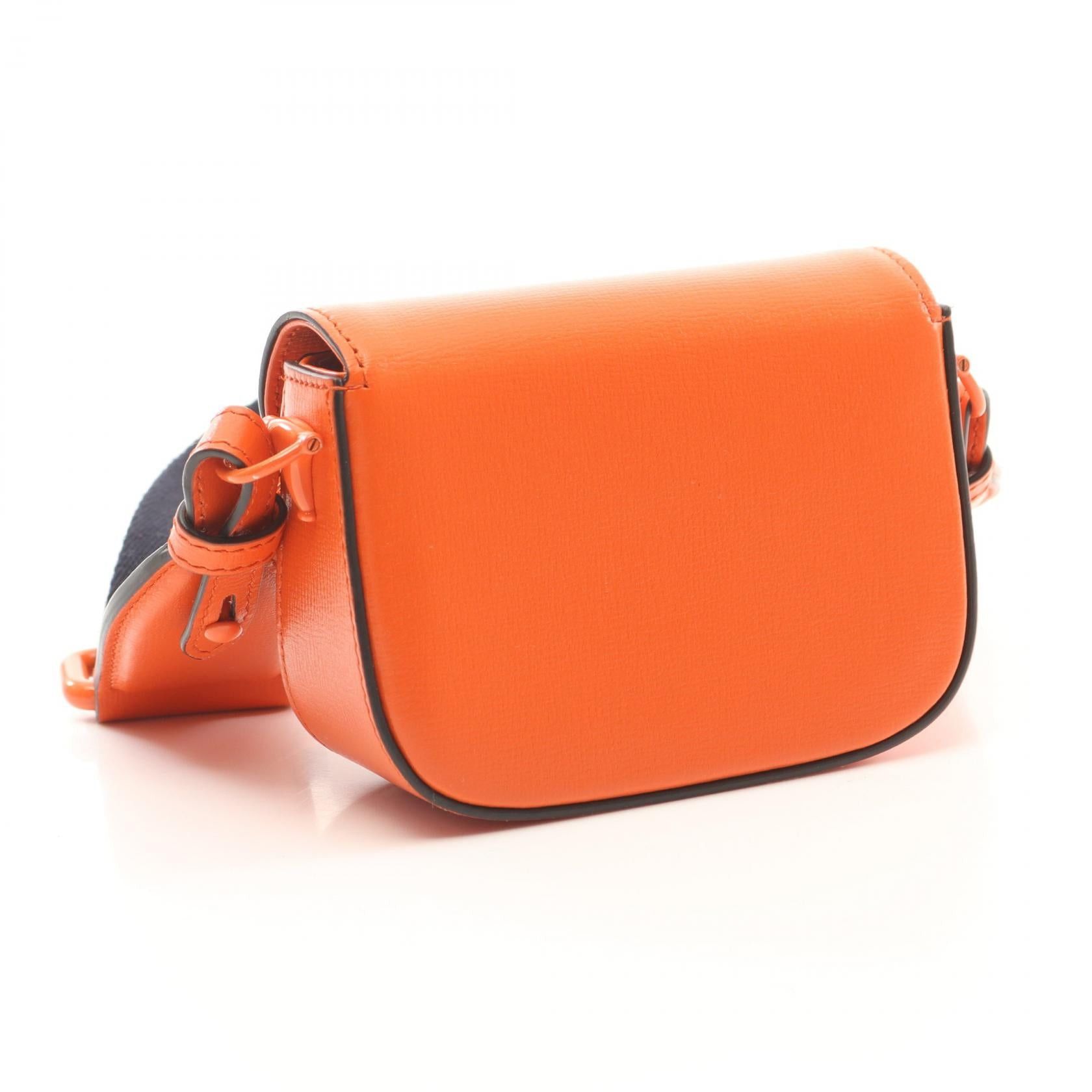 Gucci Gucci Mini Horsebit 1955 Shoulder Bag Leather Orange Size ONE SIZE - 2 Thumbnail
