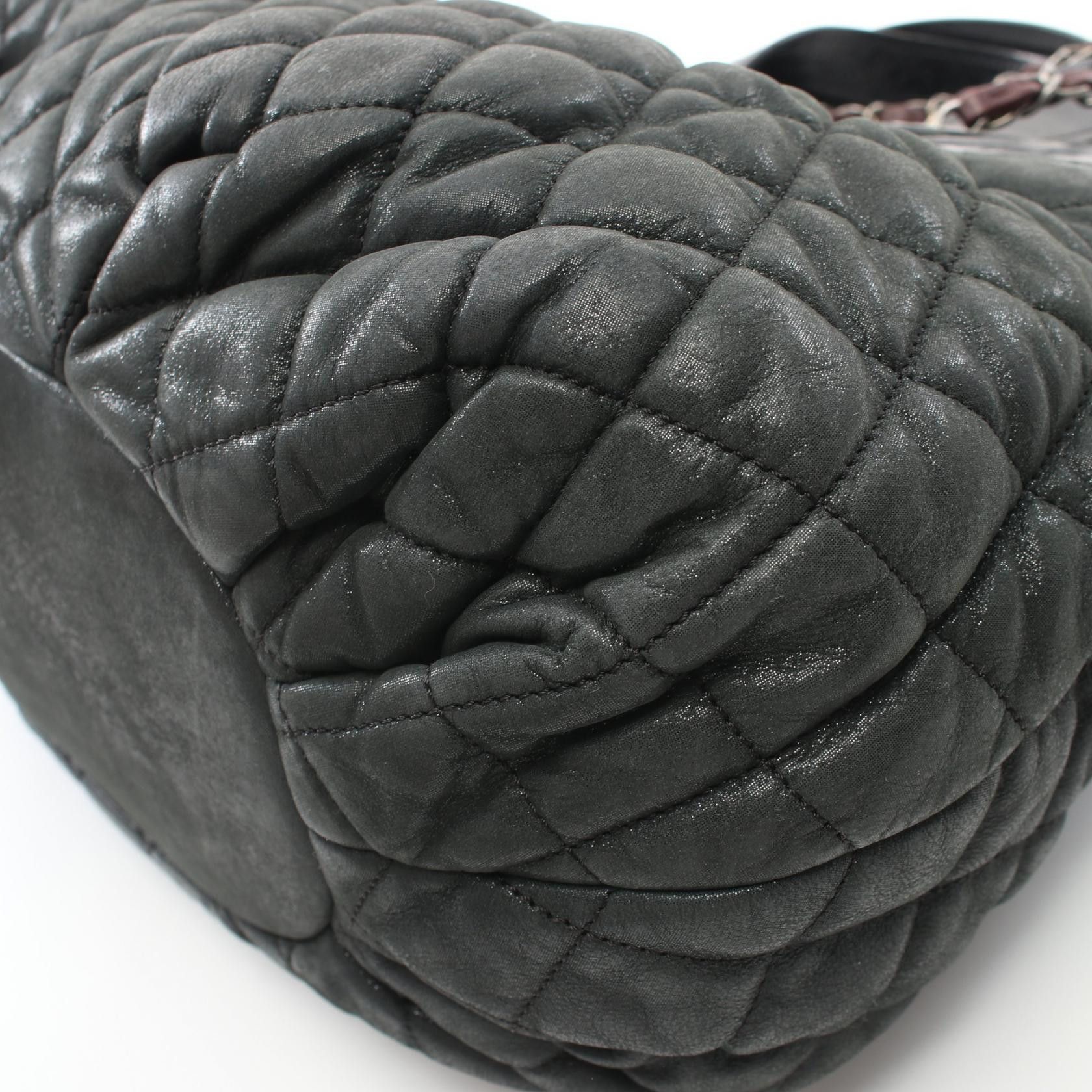 Chanel Chanel In The Mix Chain Shoulder Bag Leather Black Gray Green Silver Hardware Size ONE SIZE - 7 Thumbnail