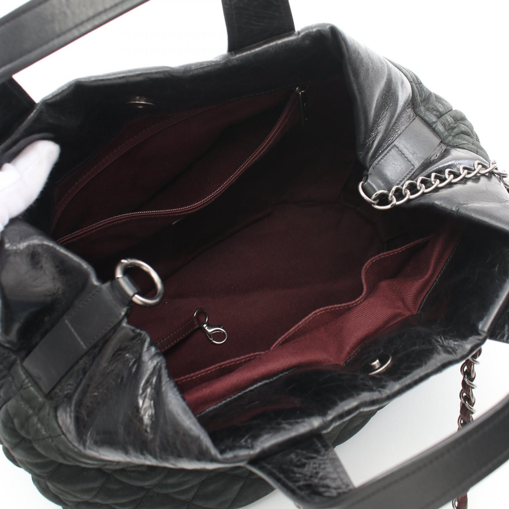 Chanel Chanel In The Mix Chain Shoulder Bag Leather Black Gray Green Silver Hardware Size ONE SIZE - 3 Thumbnail