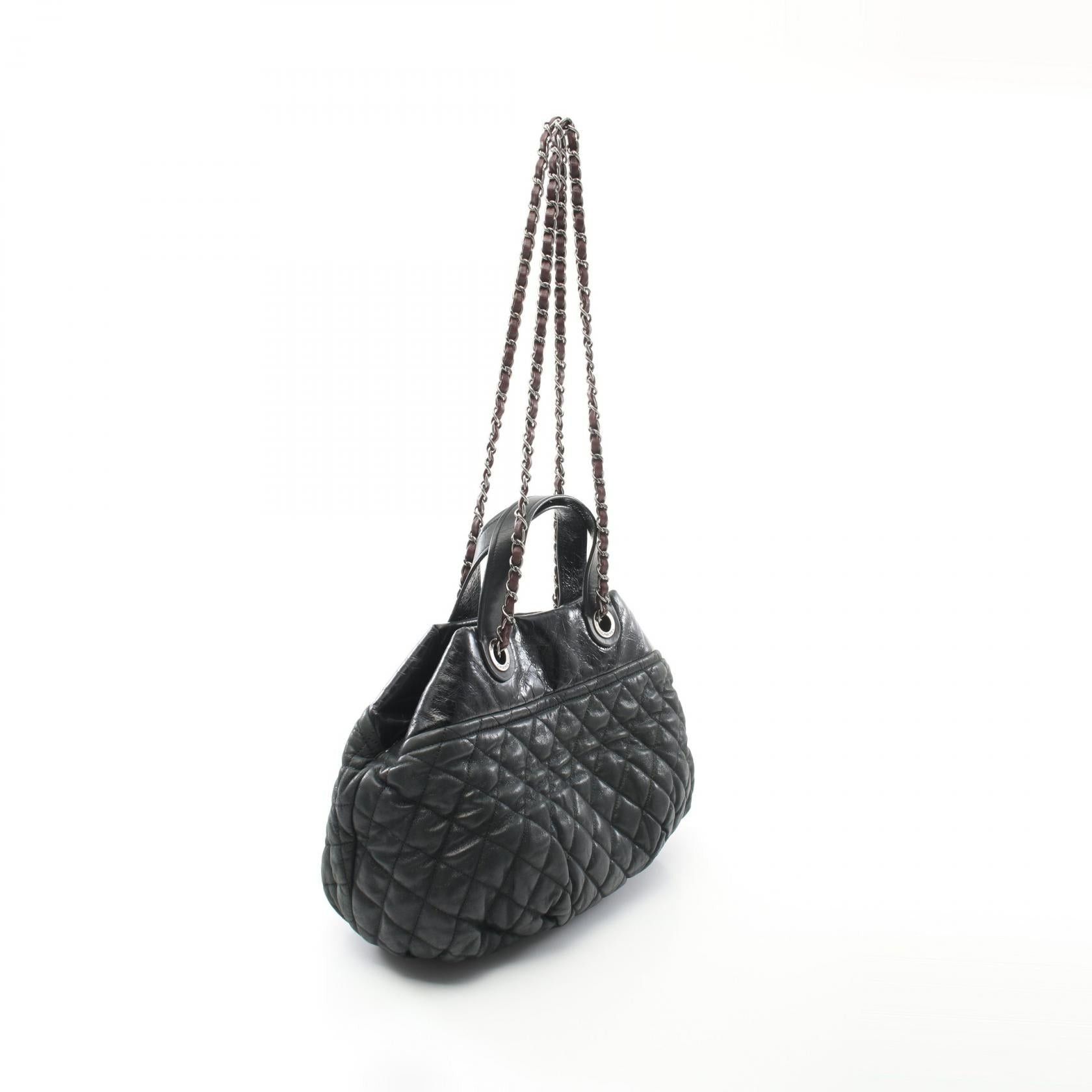 Chanel Chanel In The Mix Chain Shoulder Bag Leather Black Gray Green Silver Hardware Size ONE SIZE - 2 Thumbnail