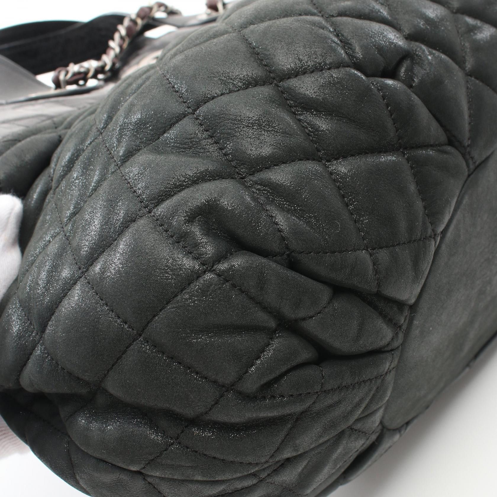 Chanel Chanel In The Mix Chain Shoulder Bag Leather Black Gray Green Silver Hardware Size ONE SIZE - 6 Thumbnail