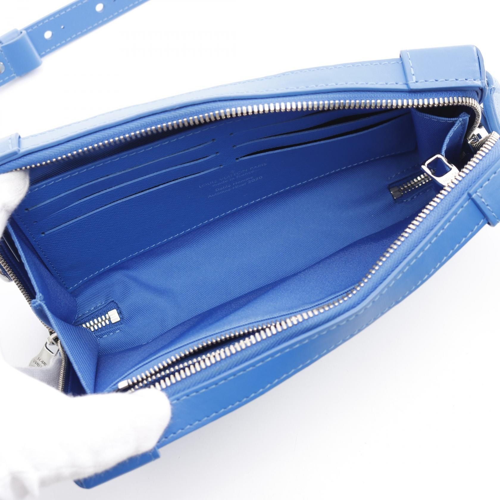 Louis Vuitton Louis Vuitton Soft Trunk Wallet Monogram Clouds Shoulder Bag Leather Blue White 20Aw Size ONE SIZE - 3 Thumbnail