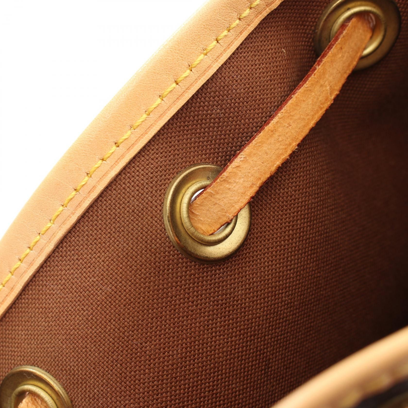 Louis Vuitton Louis Vuitton Mininoe Monogram Handbag Leather Brown Size ONE SIZE - 11 Thumbnail