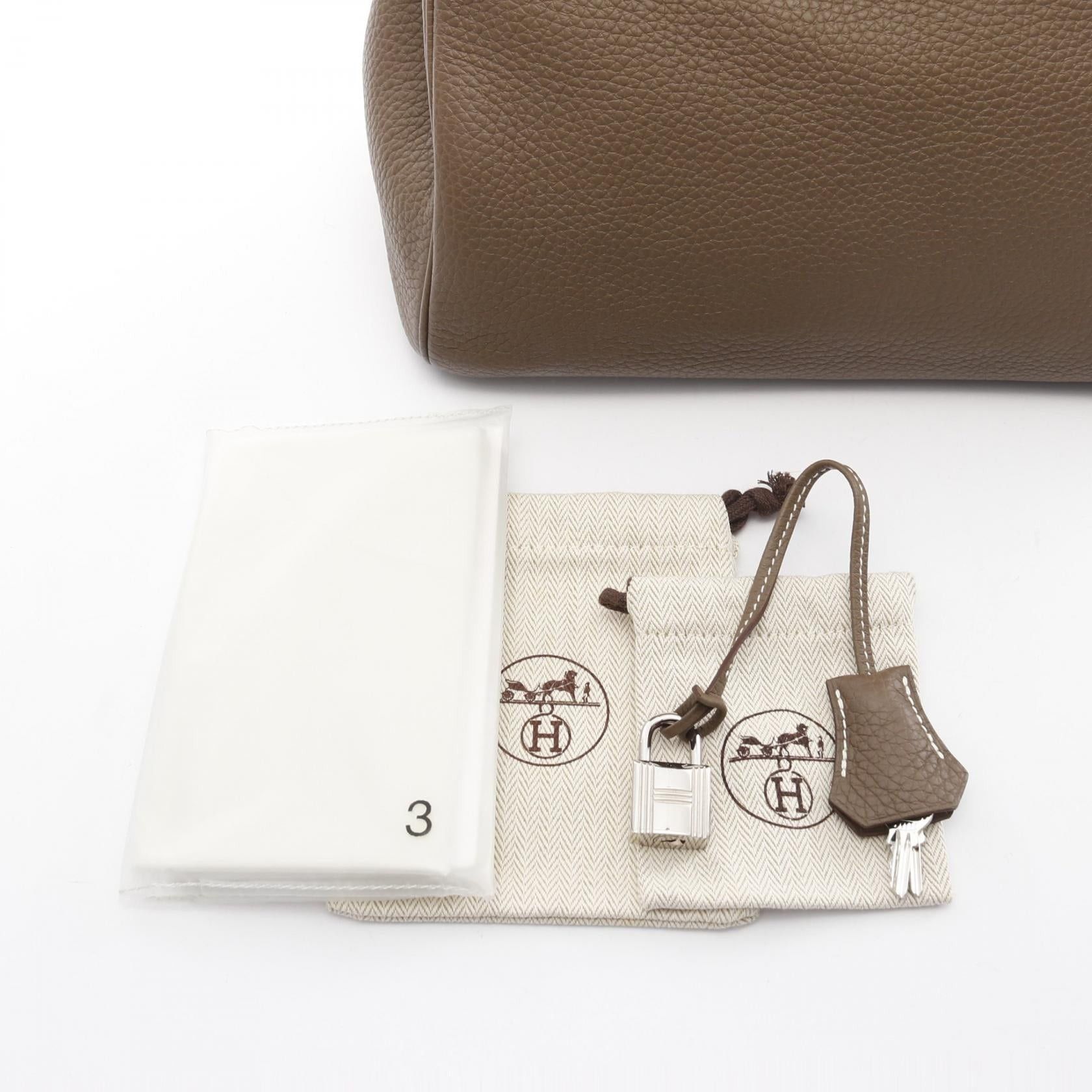 Hermes Hermes Birkin 30 Etoupe Handbag Clemence Leather Gray Brown Silver Hardware U Stamp Size ONE SIZE - 6 Thumbnail