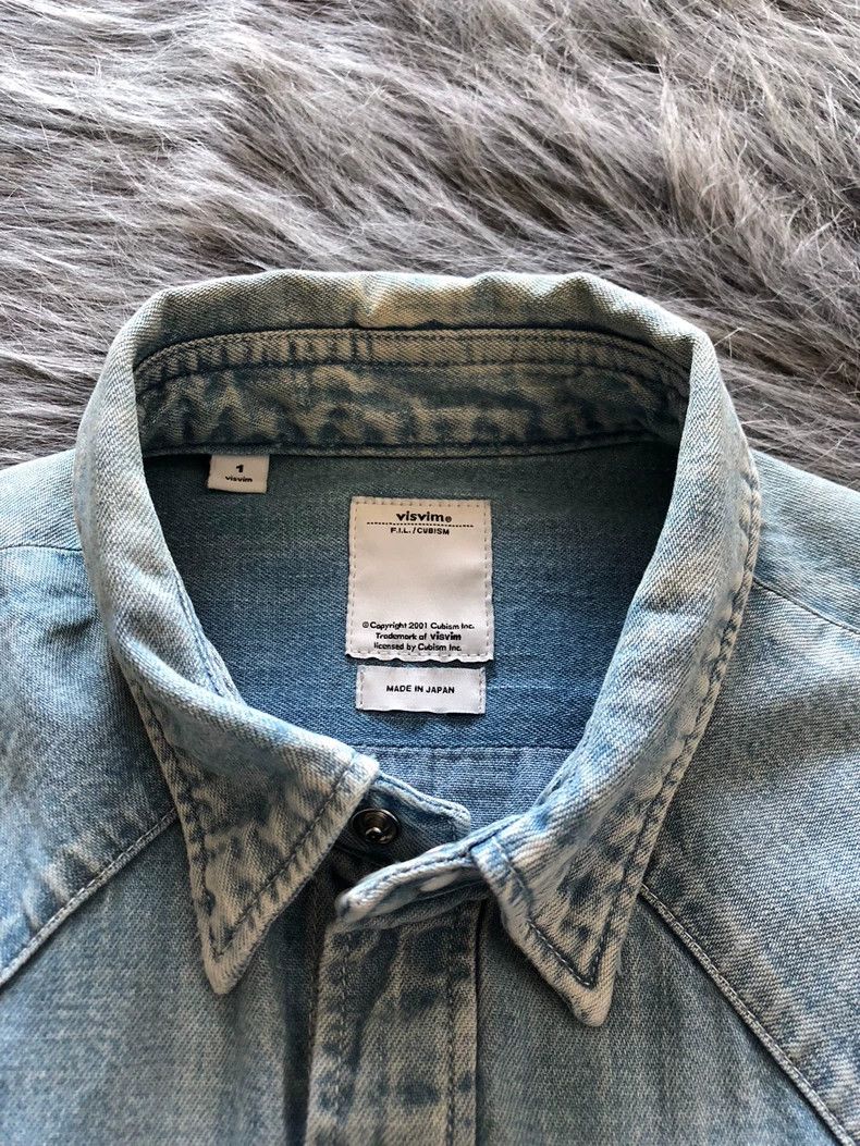 Visvim Visvim Classic Denim Shirt with Pocket Size US M / EU 48-50 / 2 - 3 Thumbnail