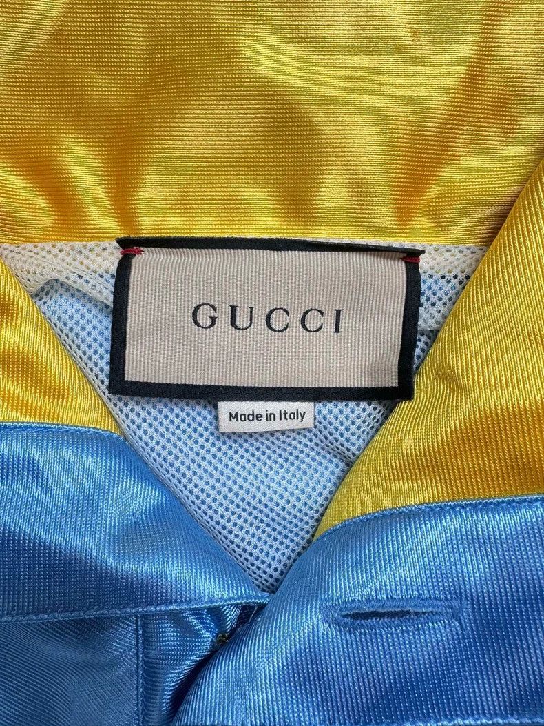 Gucci Gucci Blue Striped Hoodie with Logo Size US M / EU 48-50 / 2 - 4 Thumbnail