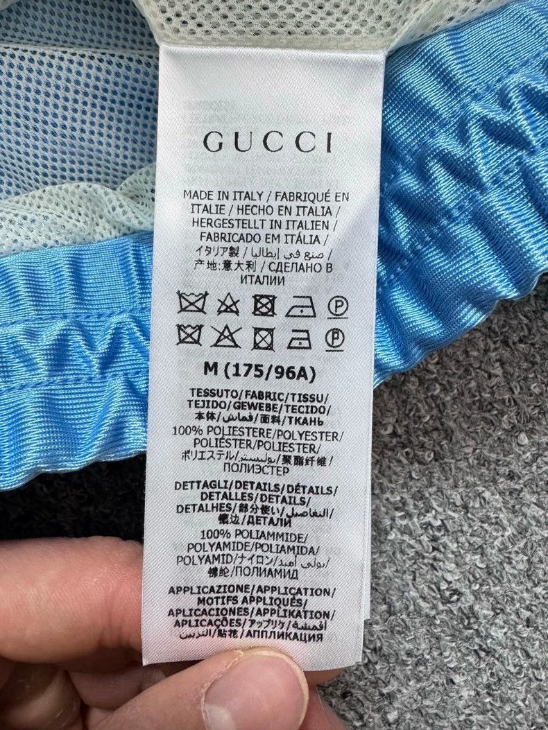 Gucci Gucci Blue Striped Hoodie with Logo Size US M / EU 48-50 / 2 - 5 Thumbnail