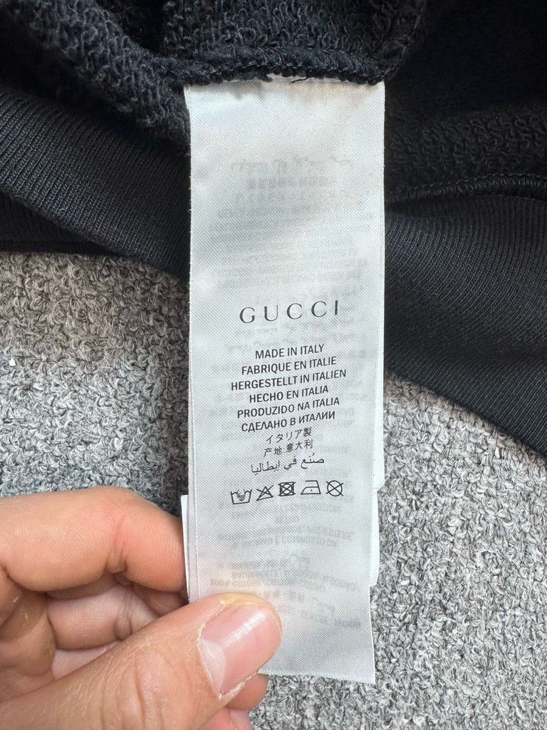 Gucci Gucci Black Logo Hoodie with Star Design Size US M / EU 48-50 / 2 - 4 Thumbnail