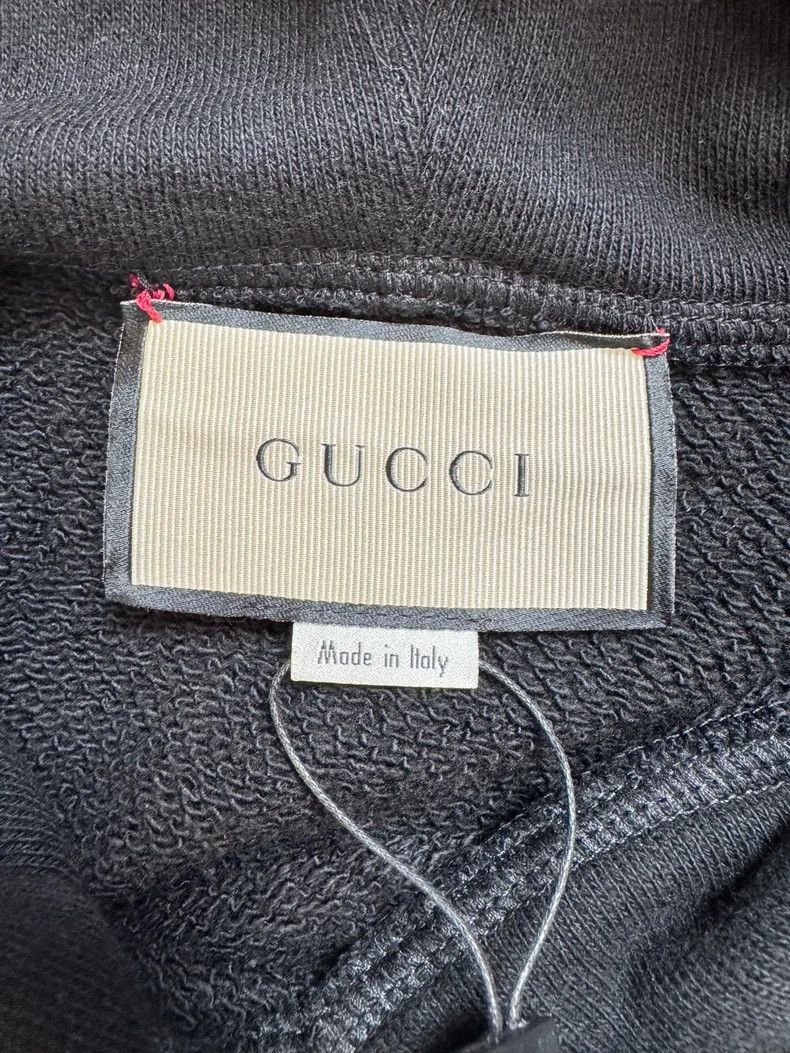 Gucci Gucci Black Logo Hoodie with Star Design Size US M / EU 48-50 / 2 - 5 Thumbnail