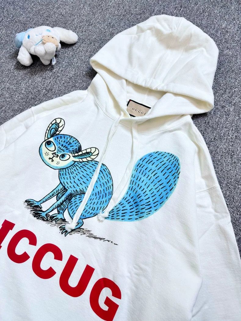 Gucci Gucci Cartoon Squirrel Hooded Sweatshirt Size US M / EU 48-50 / 2 - 3 Thumbnail
