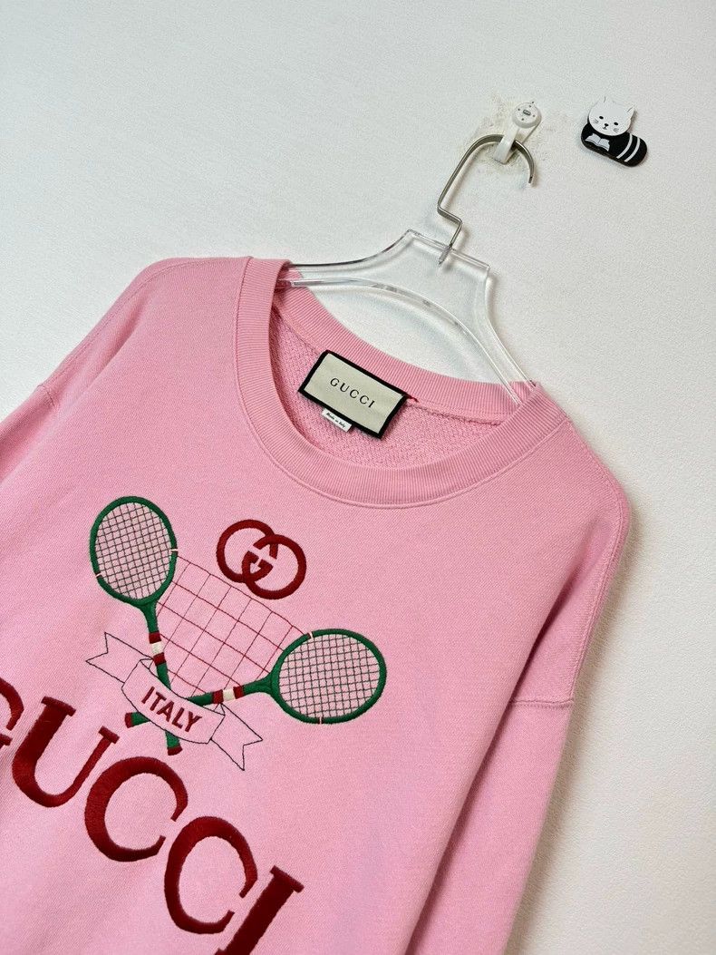 Gucci Gucci Pink Embroidered Sweatshirt Size S Size US S / EU 44-46 / 1 - 2 Thumbnail