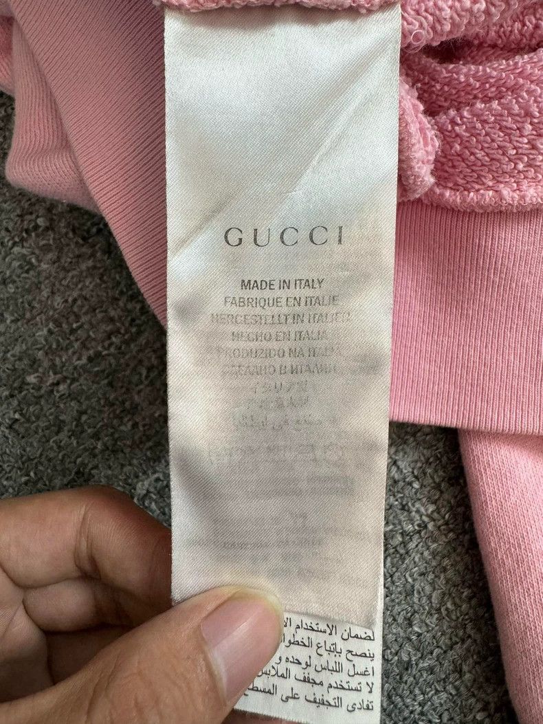 Gucci Gucci Pink Embroidered Sweatshirt Size S Size US S / EU 44-46 / 1 - 5 Thumbnail