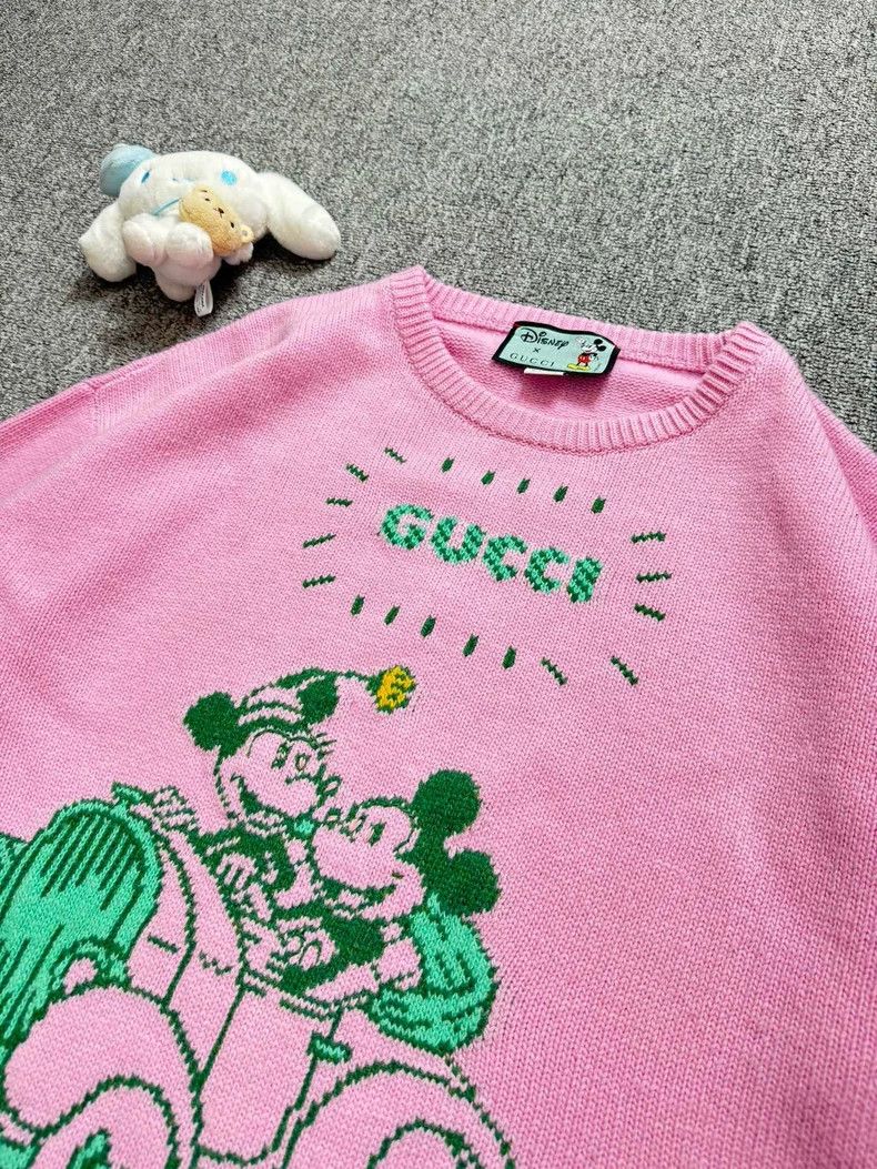 Gucci Gucci Pink Mickey Mouse Sweater Size Small Size US S / EU 44-46 / 1 - 3 Thumbnail
