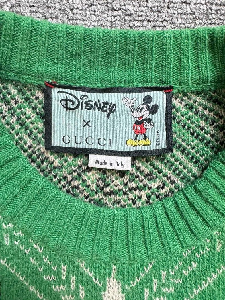 Gucci Gucci Disney Green Mickey Knit Sweater Size US S / EU 44-46 / 1 - 4 Thumbnail