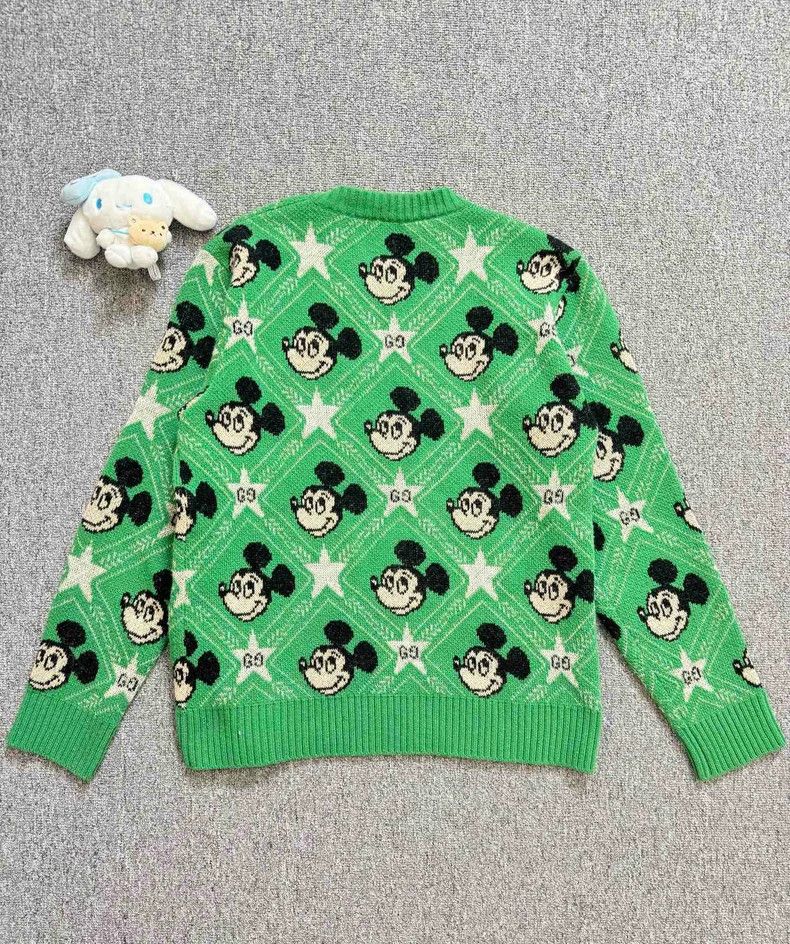 Gucci Gucci Disney Green Mickey Knit Sweater Size US S / EU 44-46 / 1 - 2 Thumbnail