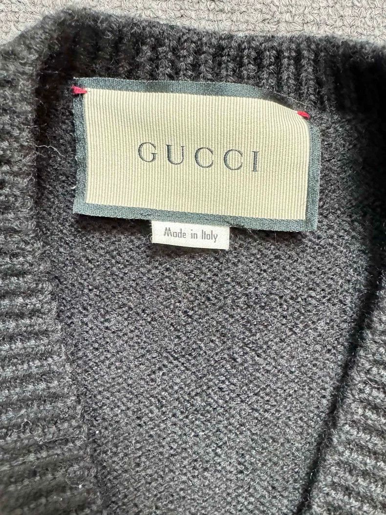 Gucci Black Bee Knit Sweater by Gucci Size US M / EU 48-50 / 2 - 4 Thumbnail
