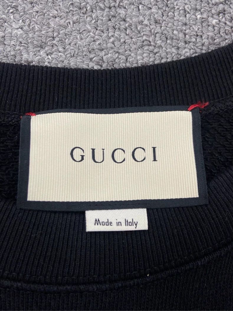 Gucci Black Long Sleeve Sequin Sweatshirt