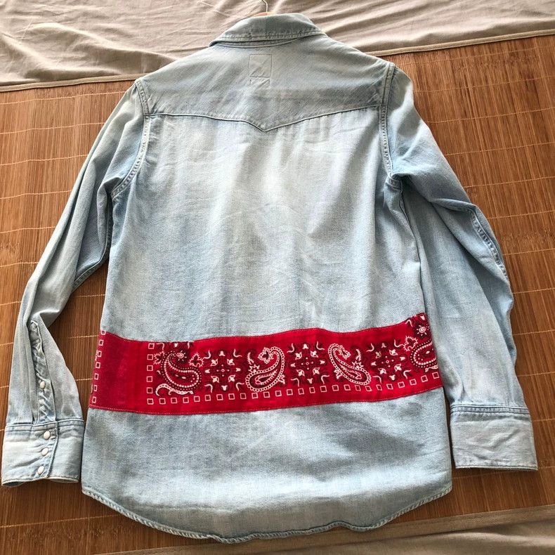 Visvim VisVim 17AW Floral Denim Shirt Size US M / EU 48-50 / 2 - 2 Thumbnail